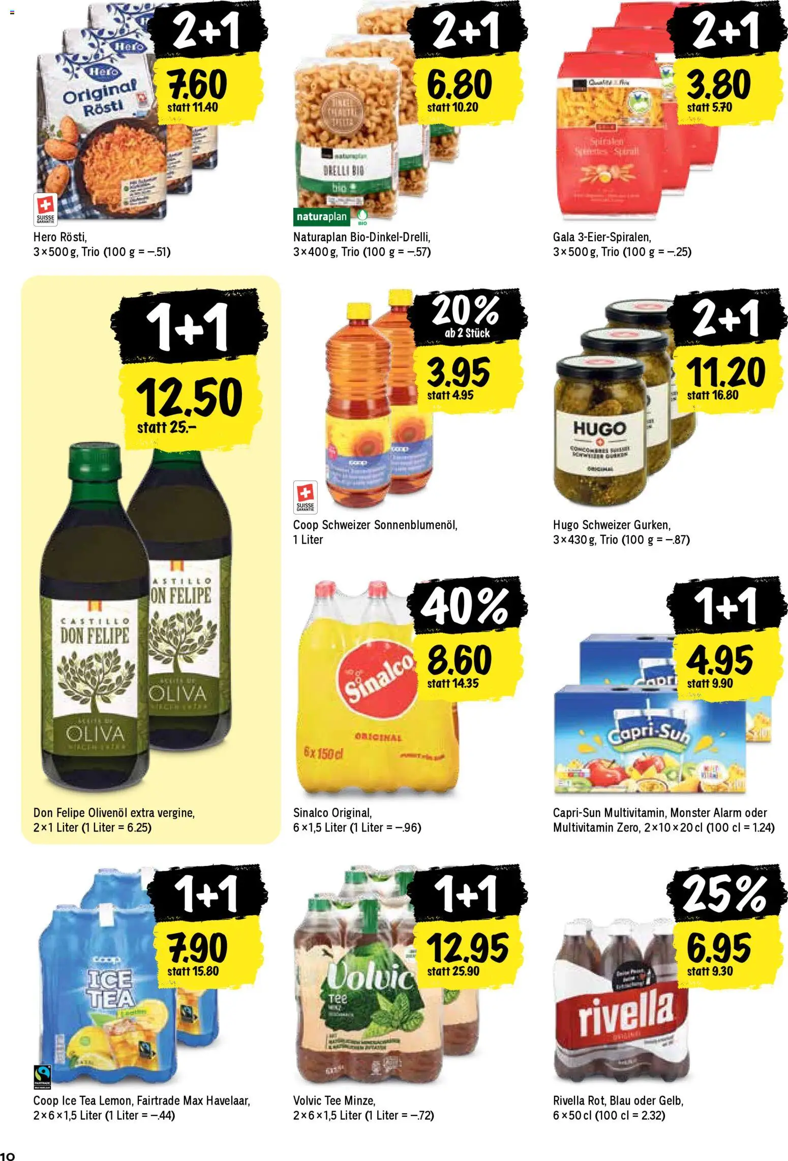 Coop Aktionen – gültig ab 29.12.2025 | Seite: 10 | Produkte: Tee, Gurken