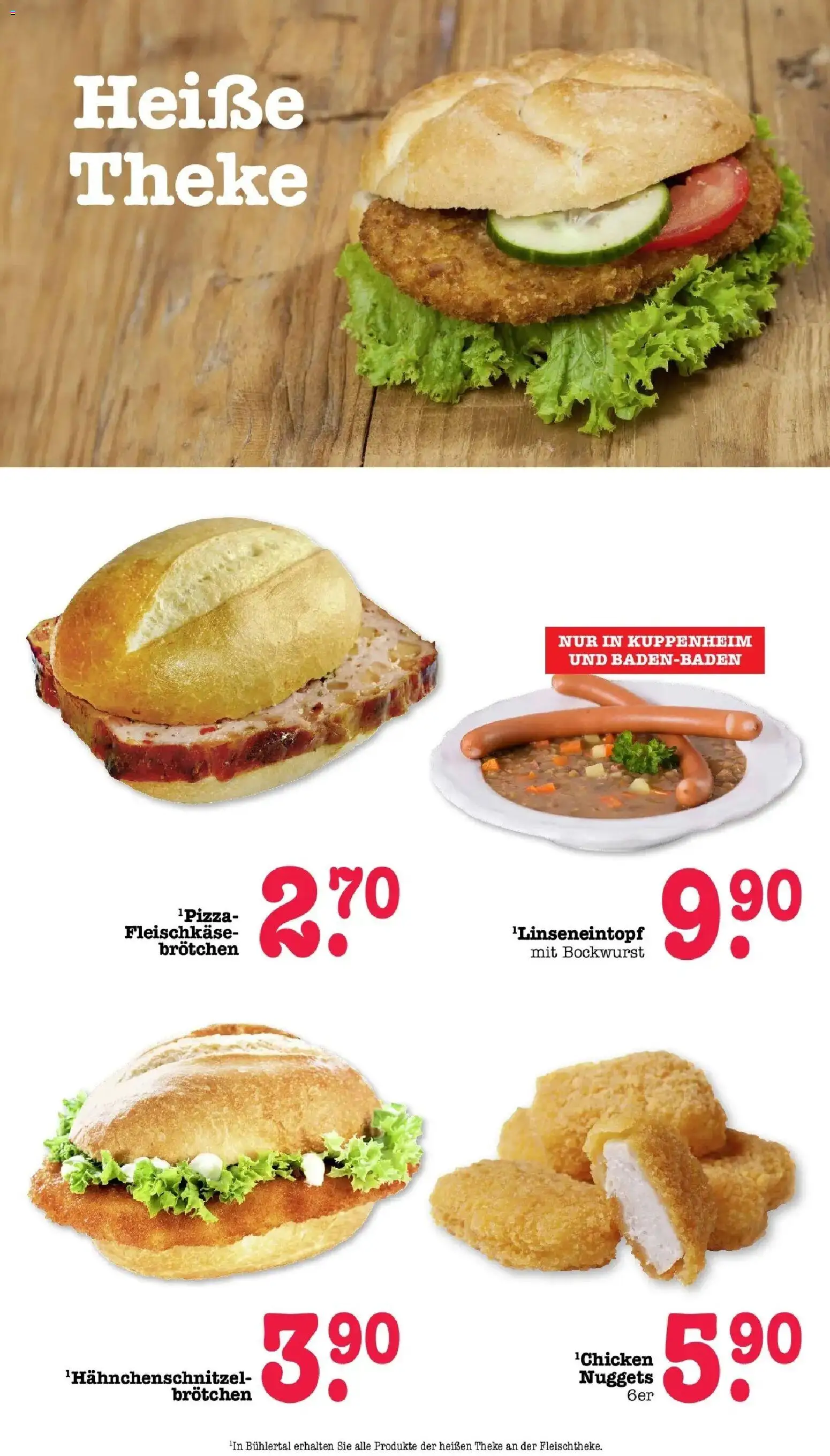 Angebote – gültig ab 30.03.2026 | Seite: 28 | Produkte: Bockwurst, Theke, Schnitzel, Pizza