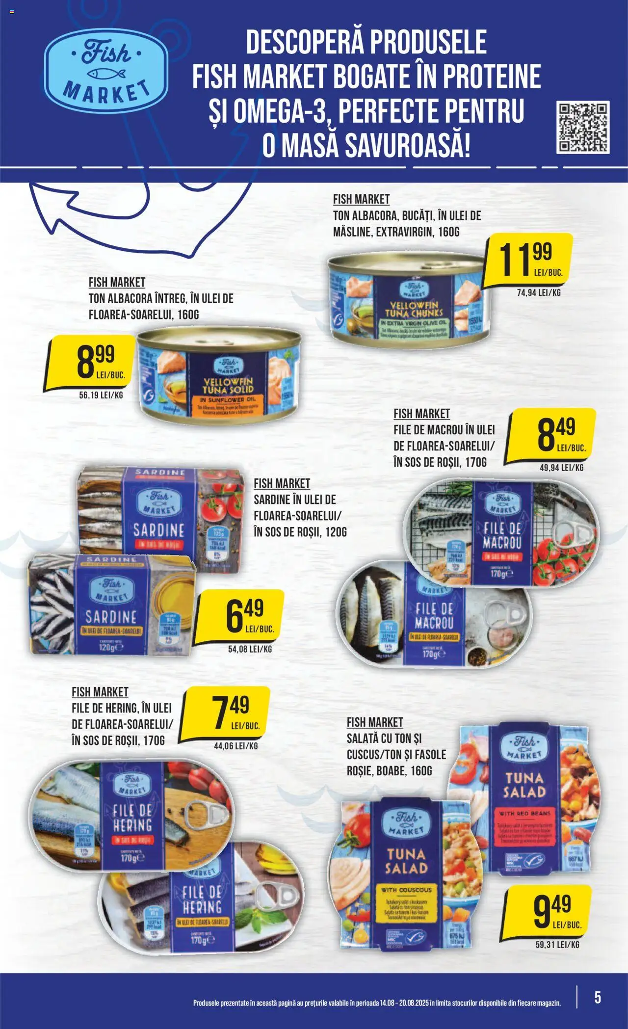 Catalog Mega Image – valabil de la 14.08.2025 | Pagină: 5 | Produse: Masă, Ulei, Salată, Sos