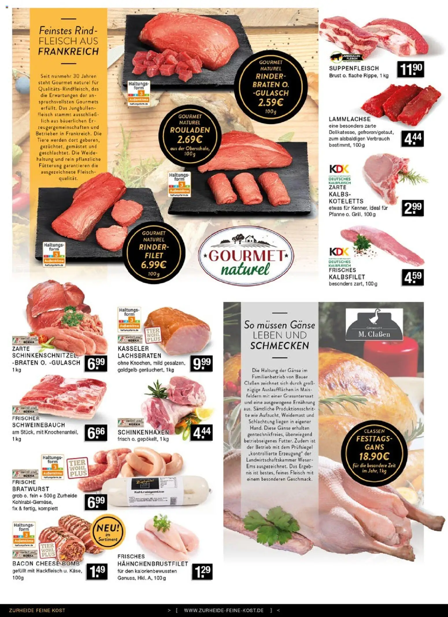 Edeka Zurheide Prospekt 	 – gültig ab 03.11.2025 | Seite: 2 | Produkte: Bratwurst, Gulasch, Suppenfleisch, Fleisch