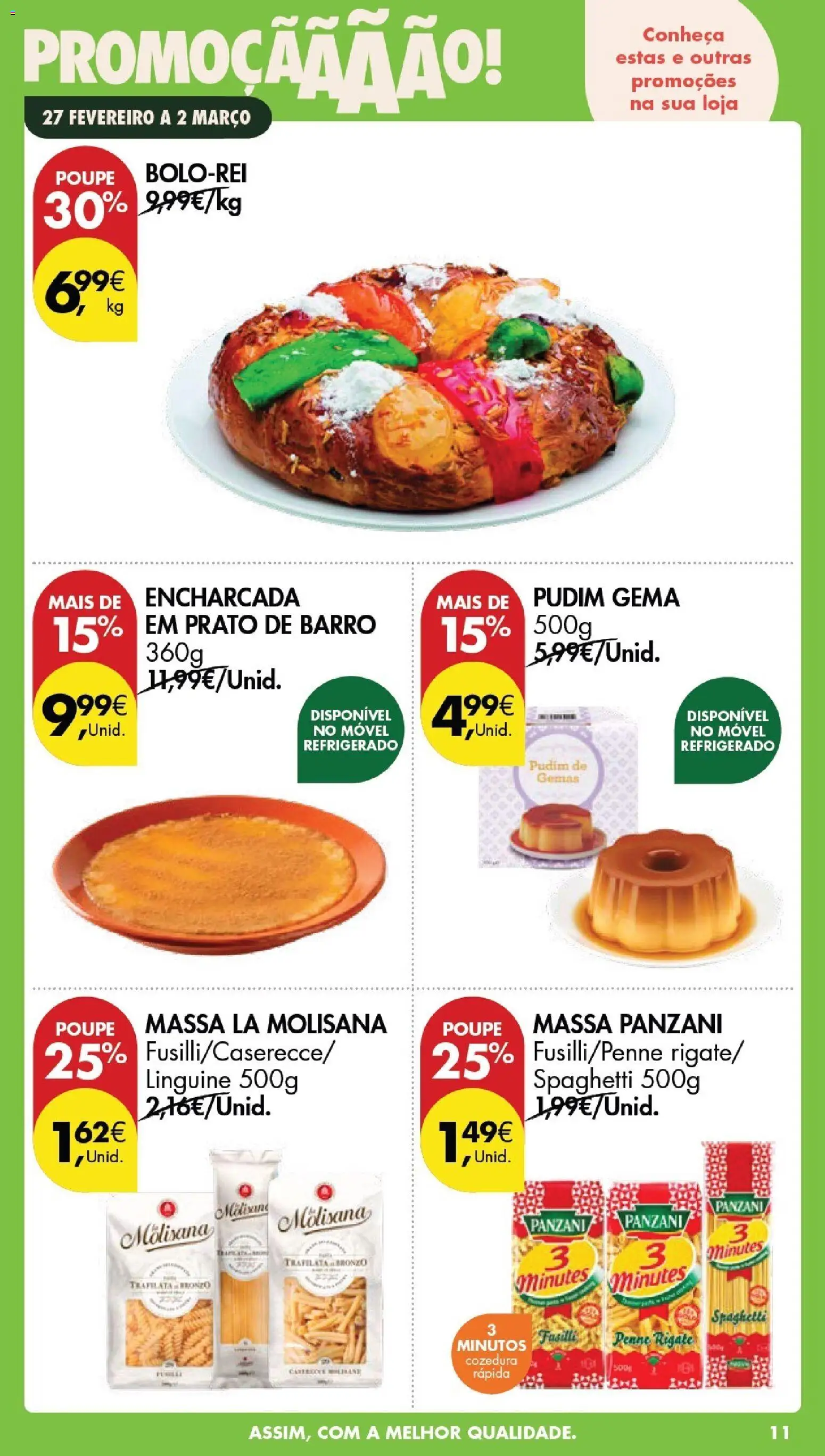 Pingo Doce Poupe este Fim de Semana │ válido de 27.02.2026 | Página: 11 | Produtos: Pudim, Massa