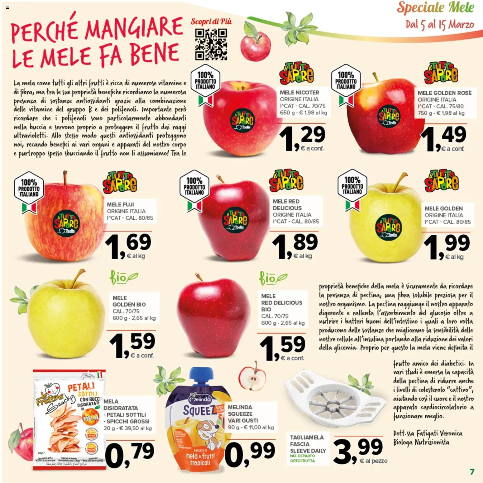 Volantino Todis del 05.03.2026 | Pagina: 7 | Prodotti: Mele