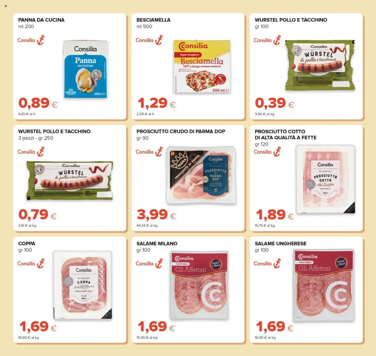 Volantino Oasi del 23.04.2026 | Pagina: 9 | Prodotti: Prosciutto Crudo, Prosciutto di Parma, Salame, Pollo