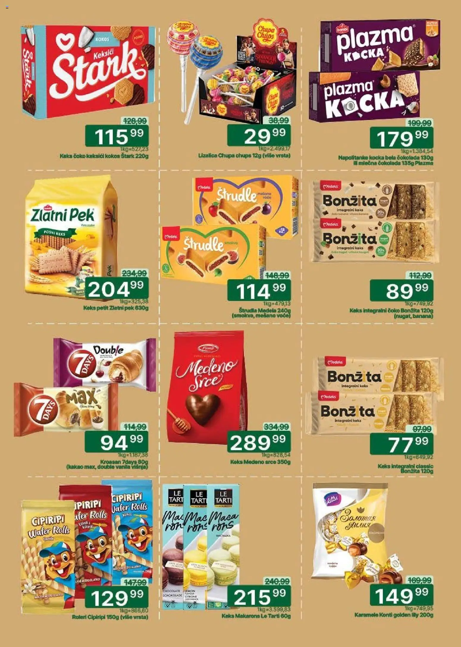 Univerexport katalog - važi od 02.02.2026 | Strana: 19 | Proizvode: Keks, Plazma, Kroasan, Napolitanke