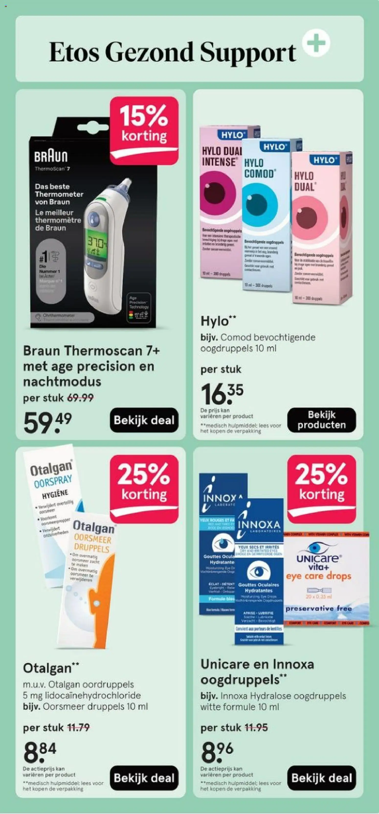 {H1} | Pagina: 55 | Producten: Kan, Thermometer, Oogdruppels