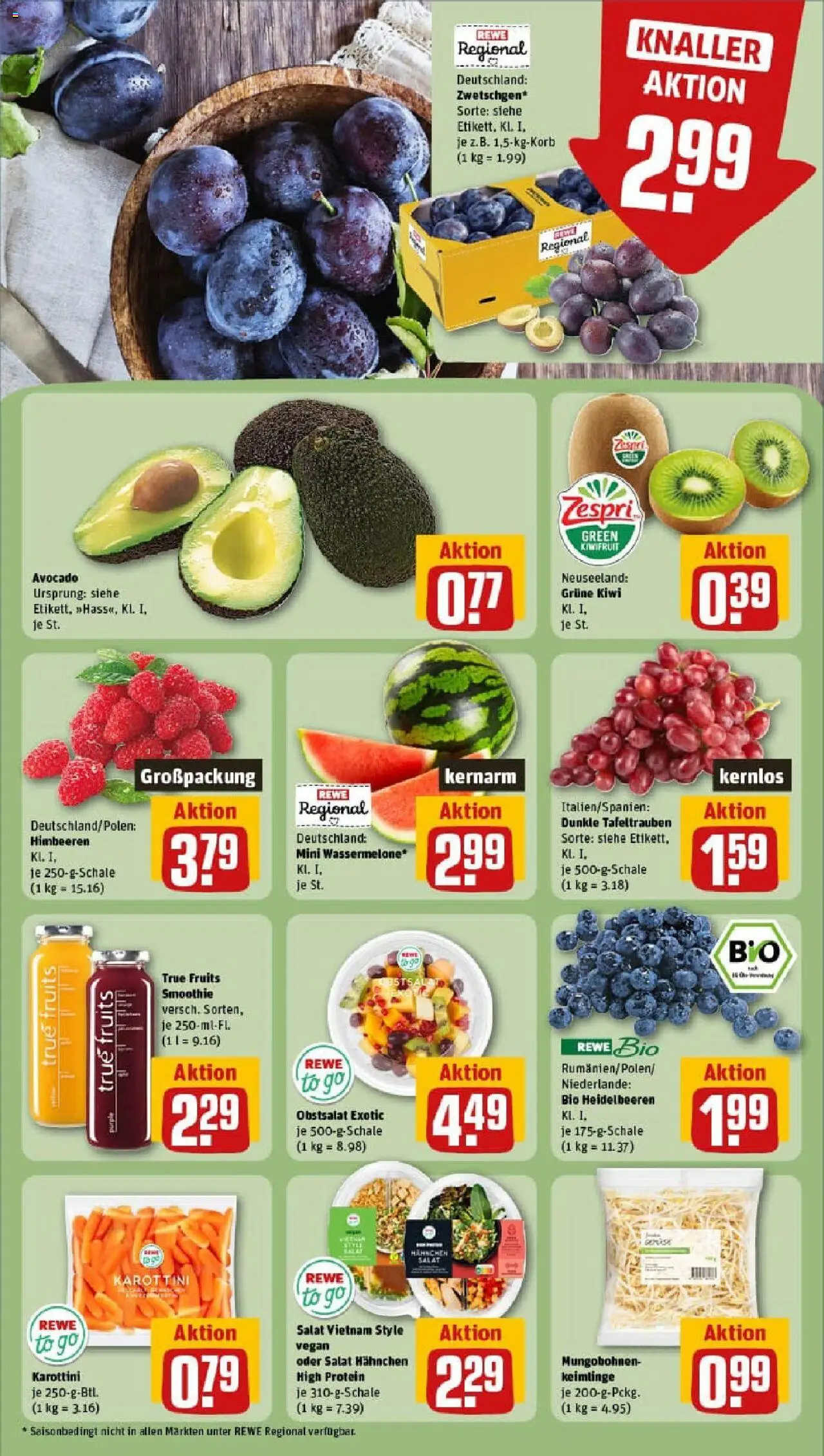 Rewe prospekt Erbach	 - gültig ab dem 27.07.2025 | Seite: 10 | Produkte: Hahnchen, Avocado, Kiwi, Salat