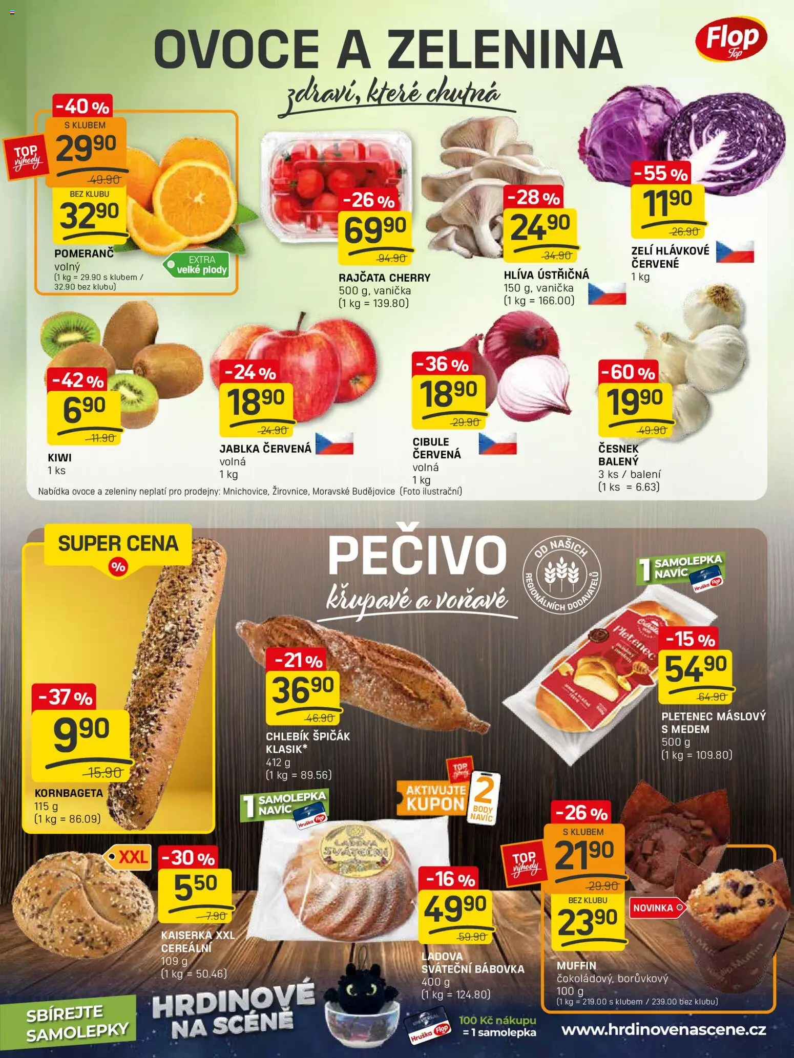 Flop leták - FlopTop od 05.11.2025 | Strana: 3 | Produkty: Zelí, Kornbageta, Samolepky, Cibule