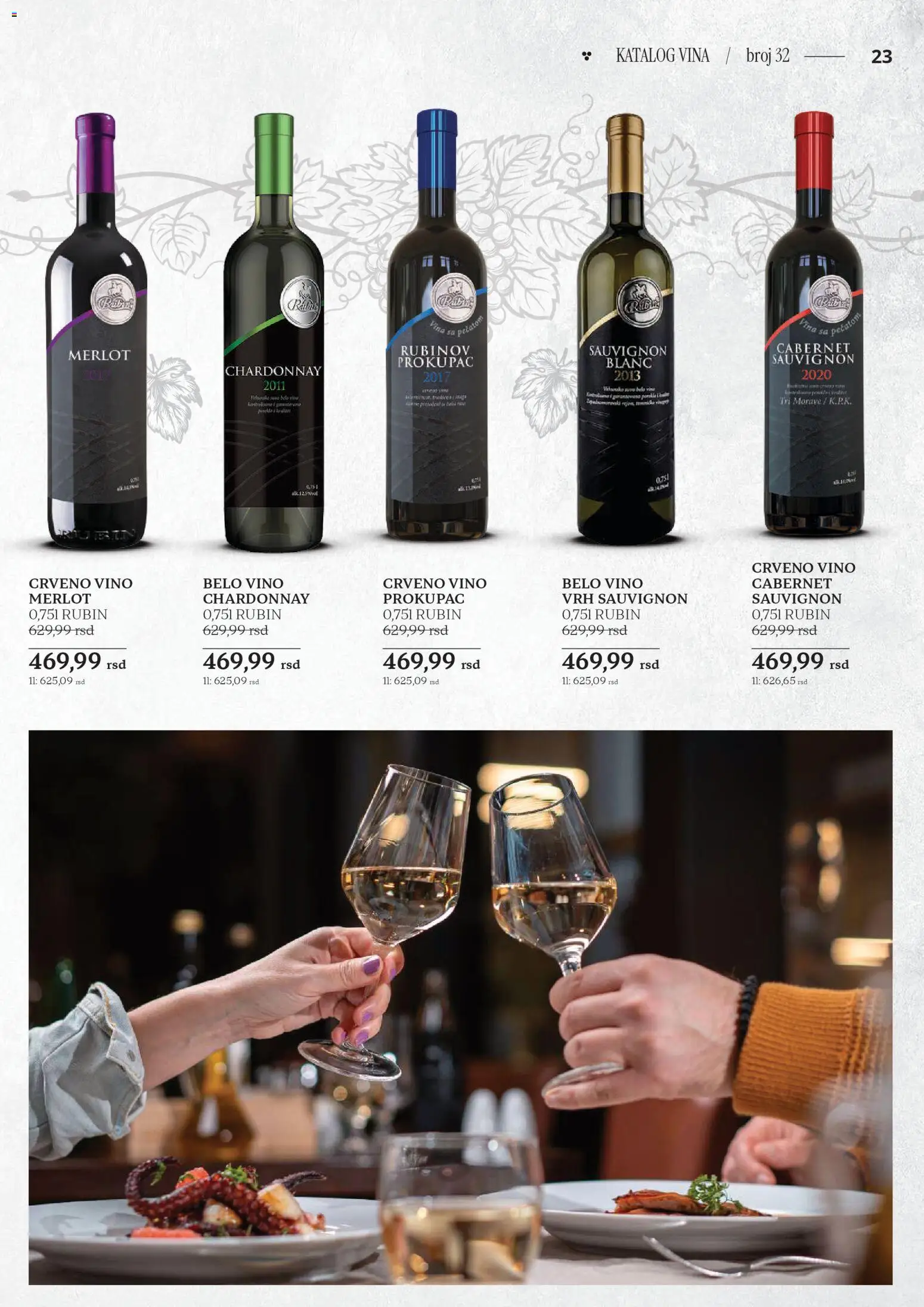 Idea katalog - važi od 23.10.2025 | Strana: 23 | Proizvode: Chardonnay, Crveno vino, Belo vino, Vino