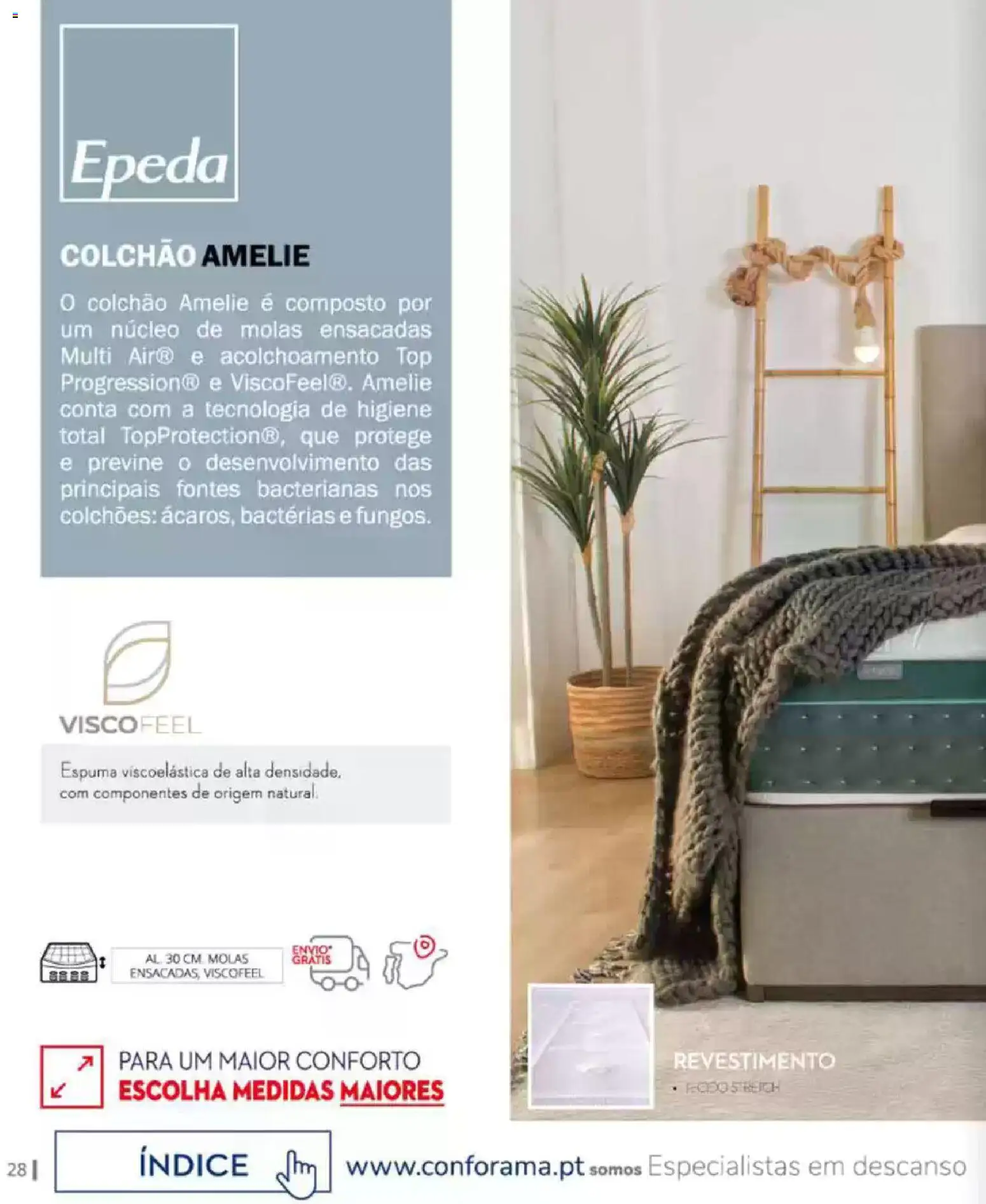 Conforama Camitis │ válido de 05.02.2026 | Página: 28 | Produtos: Top, Colchões, Colchão