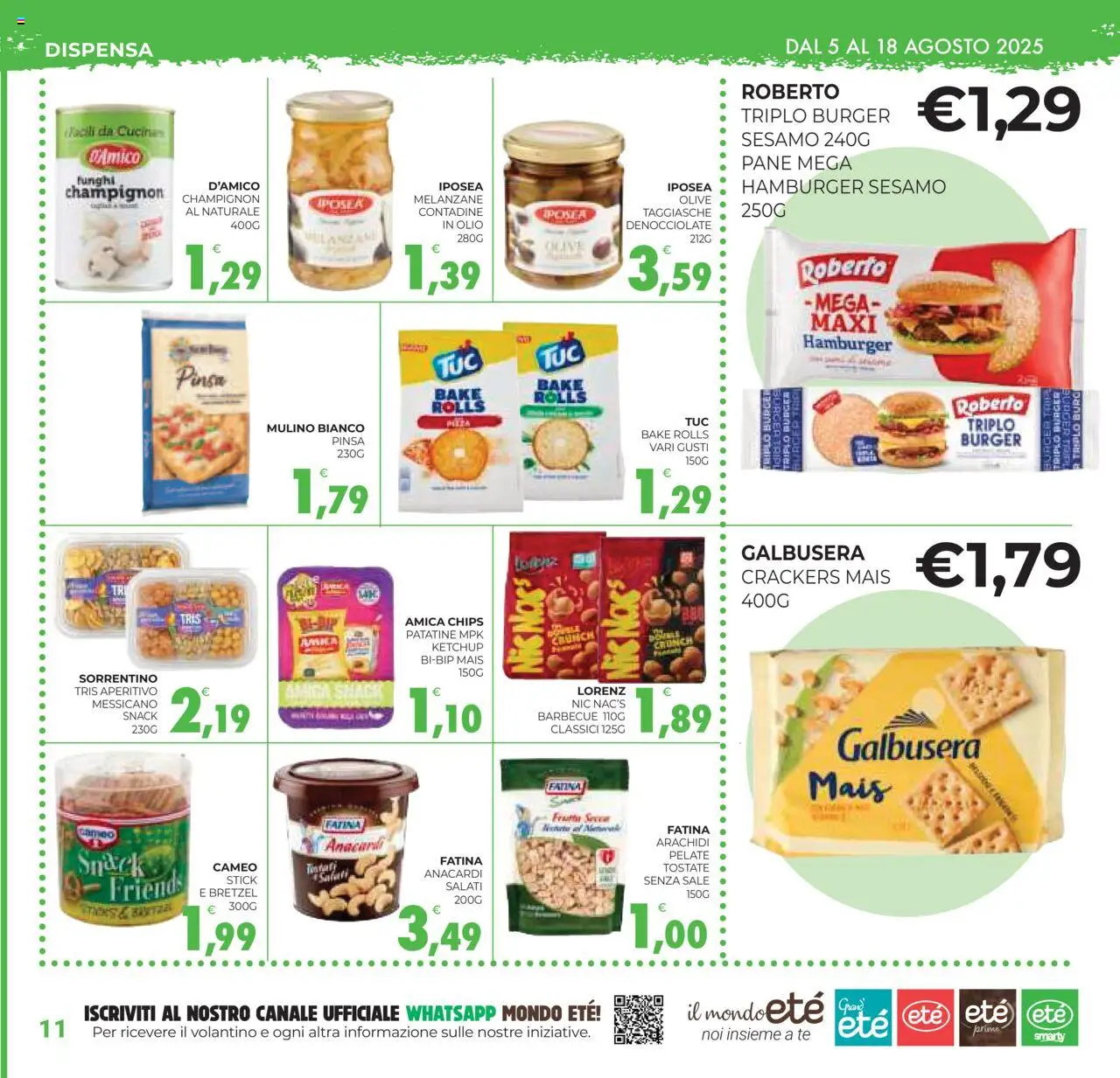 Volantino Eté del 05.08.2025 | Pagina: 11 | Prodotti: Tè, Ketchup, Olio, Anacardi