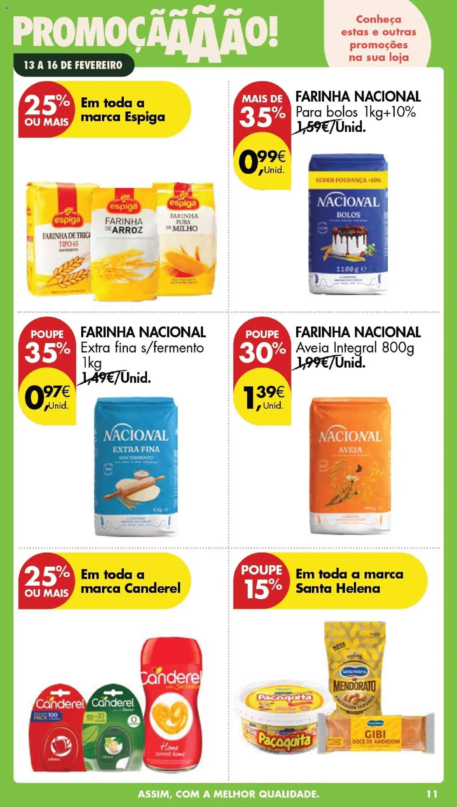 Pingo Doce Poupe este Fim de Semana │ válido de 13.02.2026 | Página: 11 | Produtos: Aveia, Farinha de trigo, Arroz, Milho