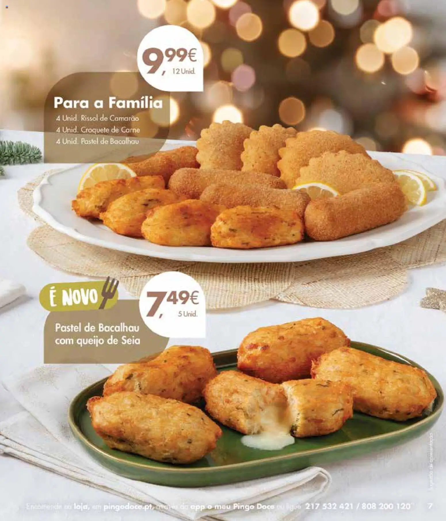 Pingo Doce Encomendas de Natal Madeira │ válido de 19.11.2025 | Página: 7 | Produtos: Bacalhau, Camarão, Queijo, Carne