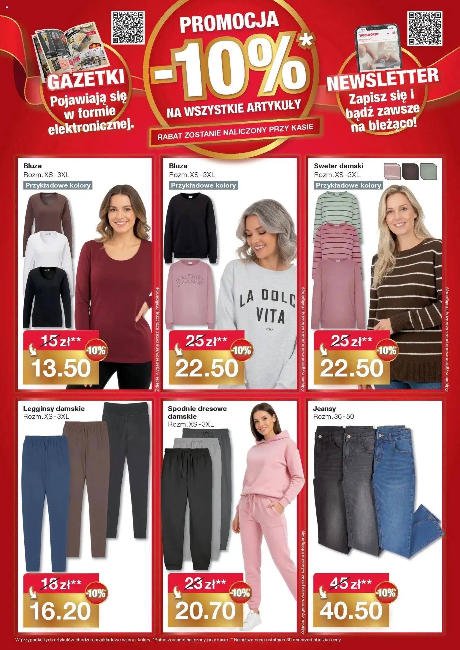 Woolworth Gazetka od 21.10.2025 | Strona: 4 | Produkty: Sweter, Spodnie, Legginsy, Legginsy damskie