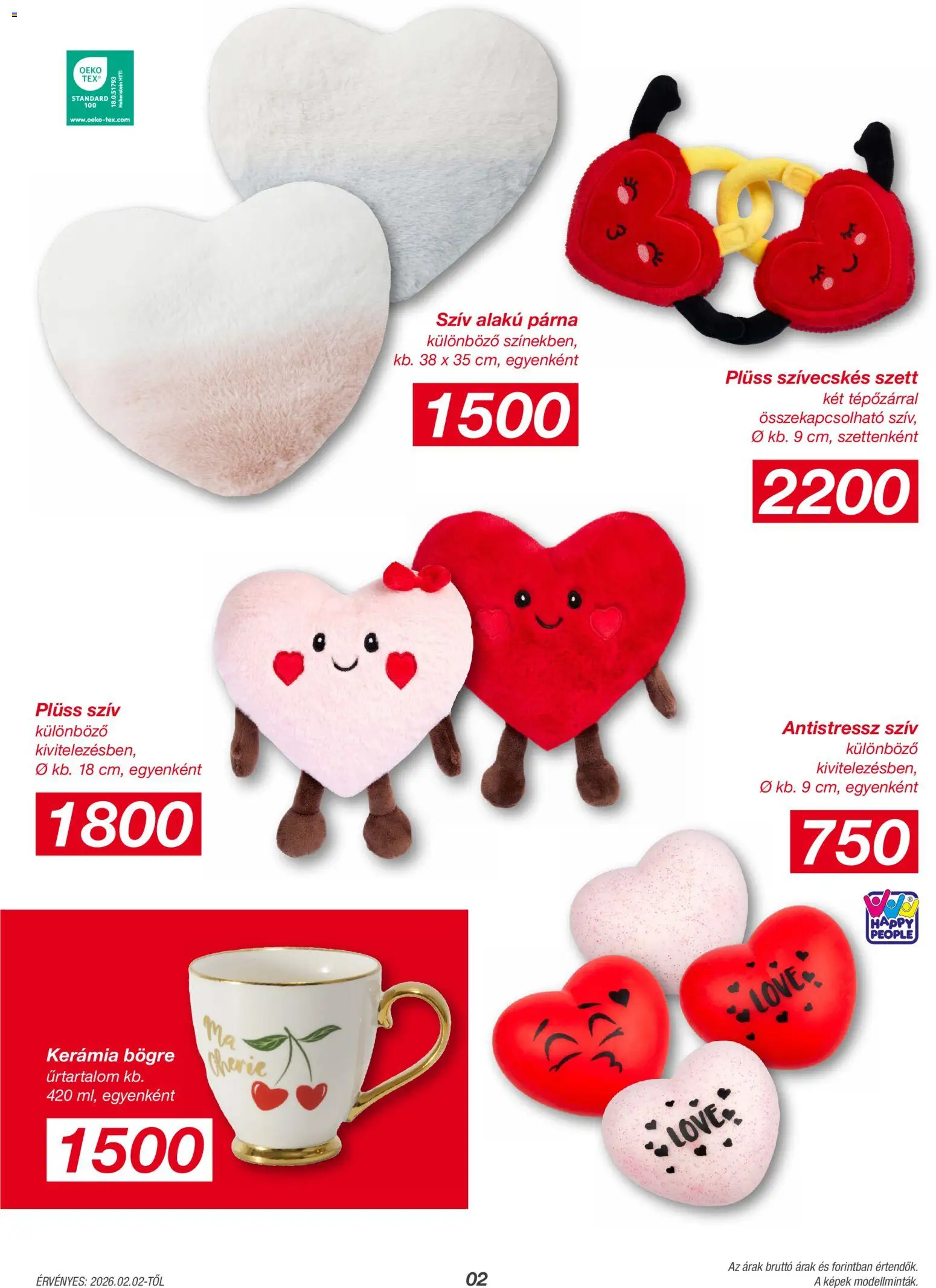 Kik akciós ujság - amely érvényes a következő dátumtól: 02.02.2026 | Oldal: 2 | Termékek: Bögre, Plüss, Párna