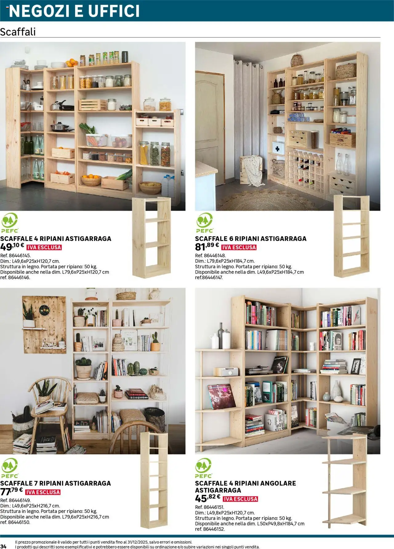 Volantino Leroy Merlin del 02.06.2025 | Pagina: 34 | Prodotti: Ripiano, Scaffale