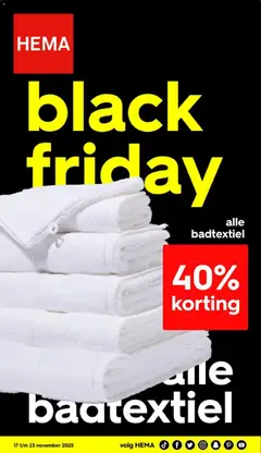 Hema - Black Friday - Voorbeeld van een folder van Hema, geldig van 17.11.2025