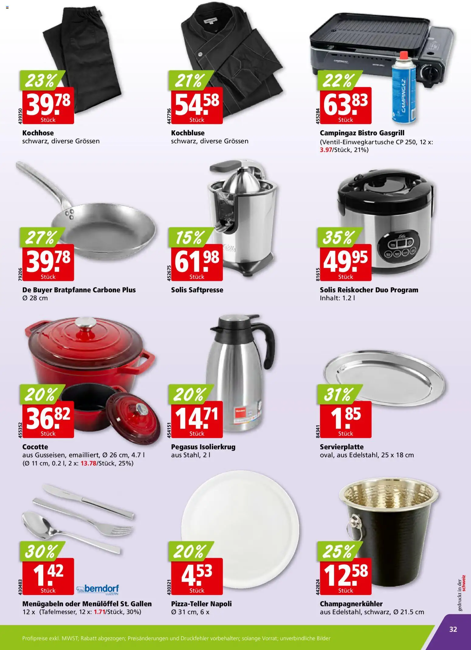 Aligro Aktionen Schlieren, Gossau SG, Frauenfeld, Rapperswil-Jona, Sargans, Bern, Brüttisellen, Pratteln, Emmen, Spreitenbach – gültig ab 10.11.2025 | Seite: 32 | Produkte: Bilder