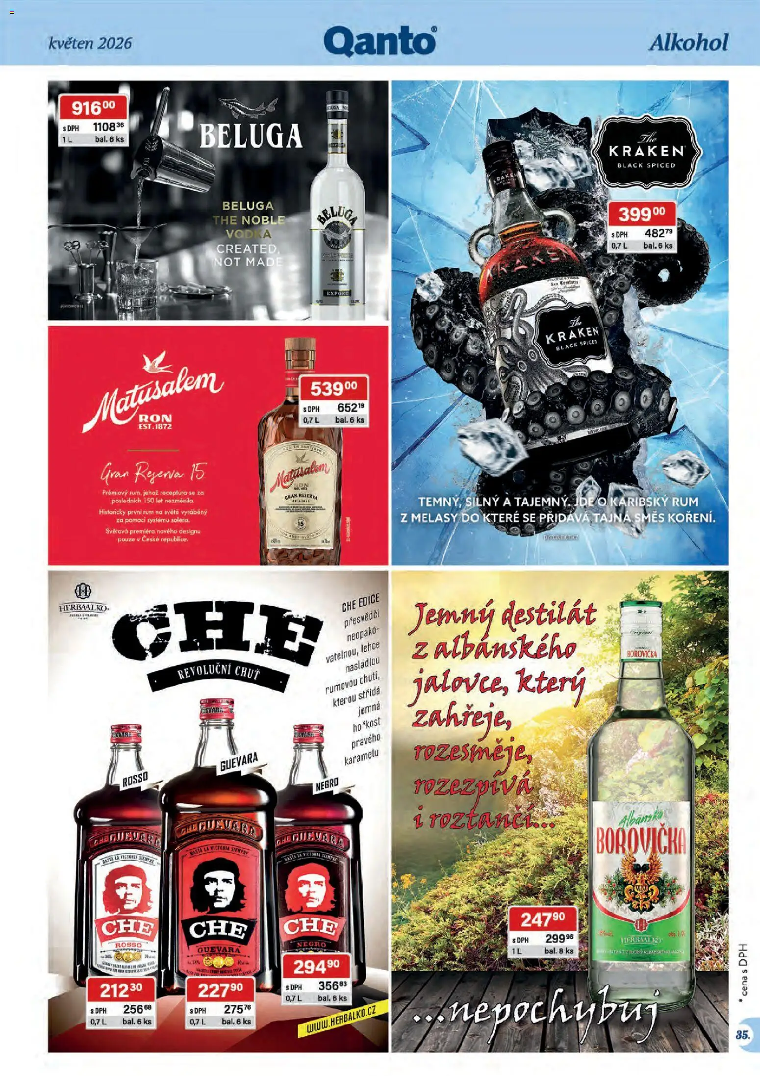 Astur & Qanto leták - Velkoobchod 05/2026 od 01.05.2026 | Strana: 35 | Produkty: Rum, Vodka