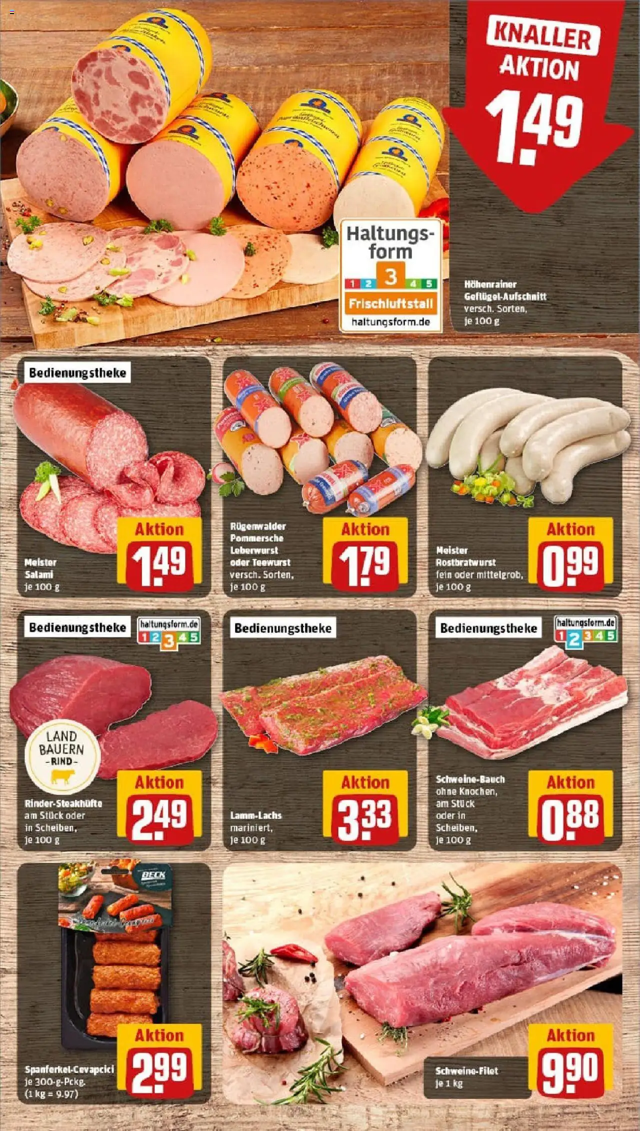 Rewe prospekt Ulm / Wiblingen	 - gültig ab dem 06.07.2025 | Seite: 8 | Produkte: Schweinebauch, Schweinefilet, Salami, Steak