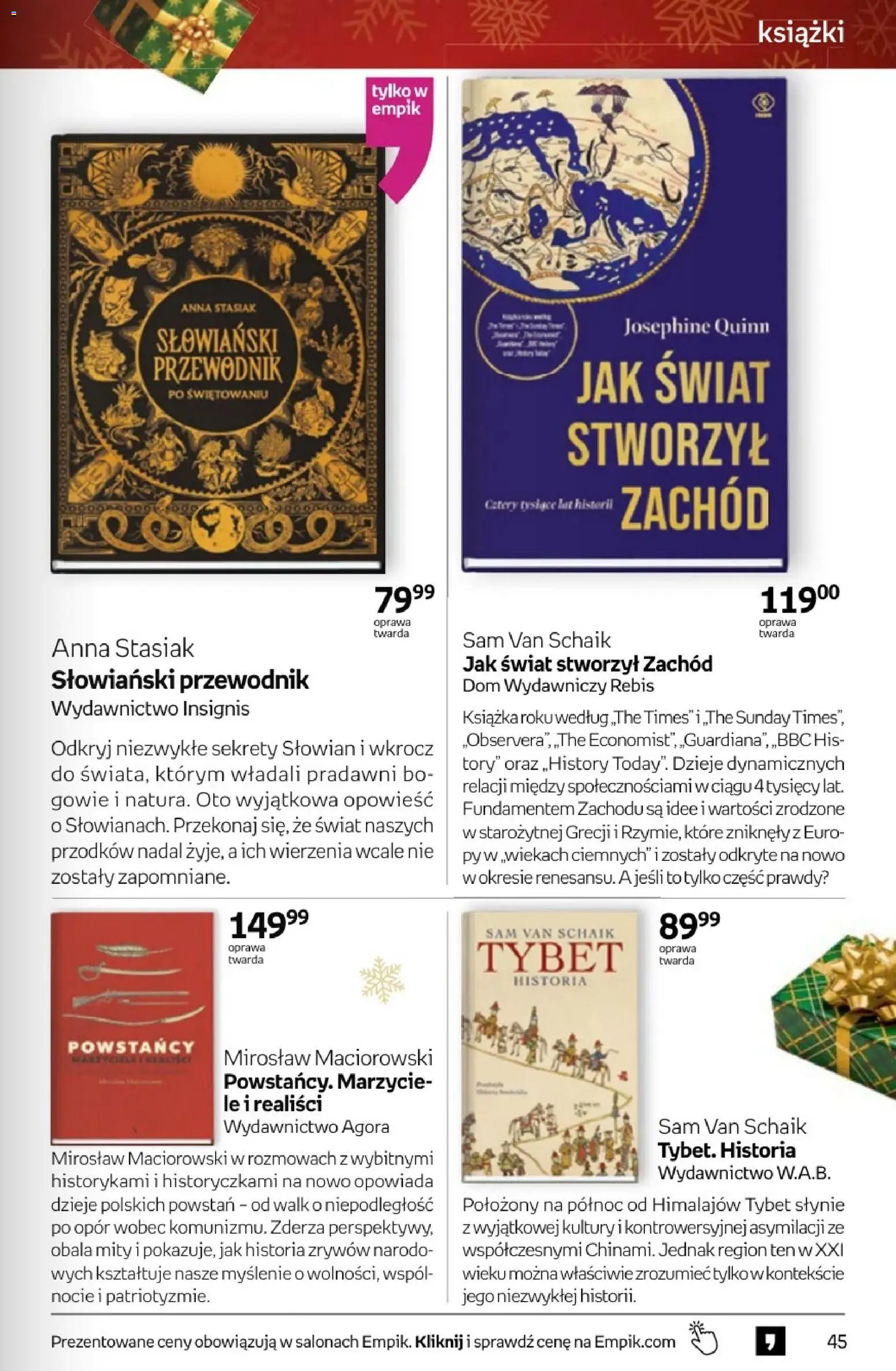 Empik promocje - Tom kultury Książki od 12.11.2025 | Strona: 45 | Produkty: Książki