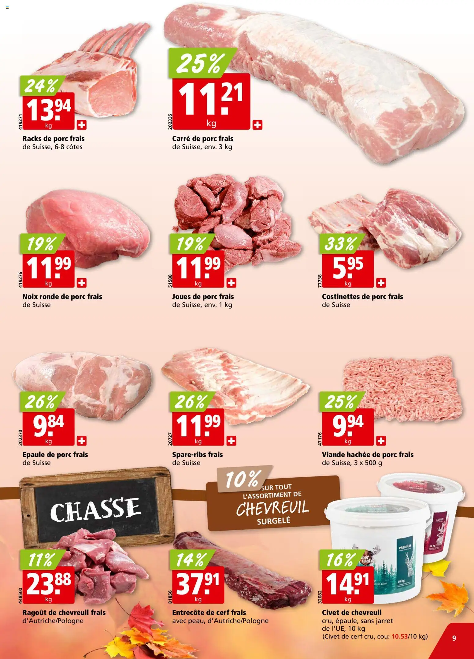 Aligro Aktionen Chavannes, Matran, Genève, Sion – gültig ab 10.11.2025 | Seite: 9