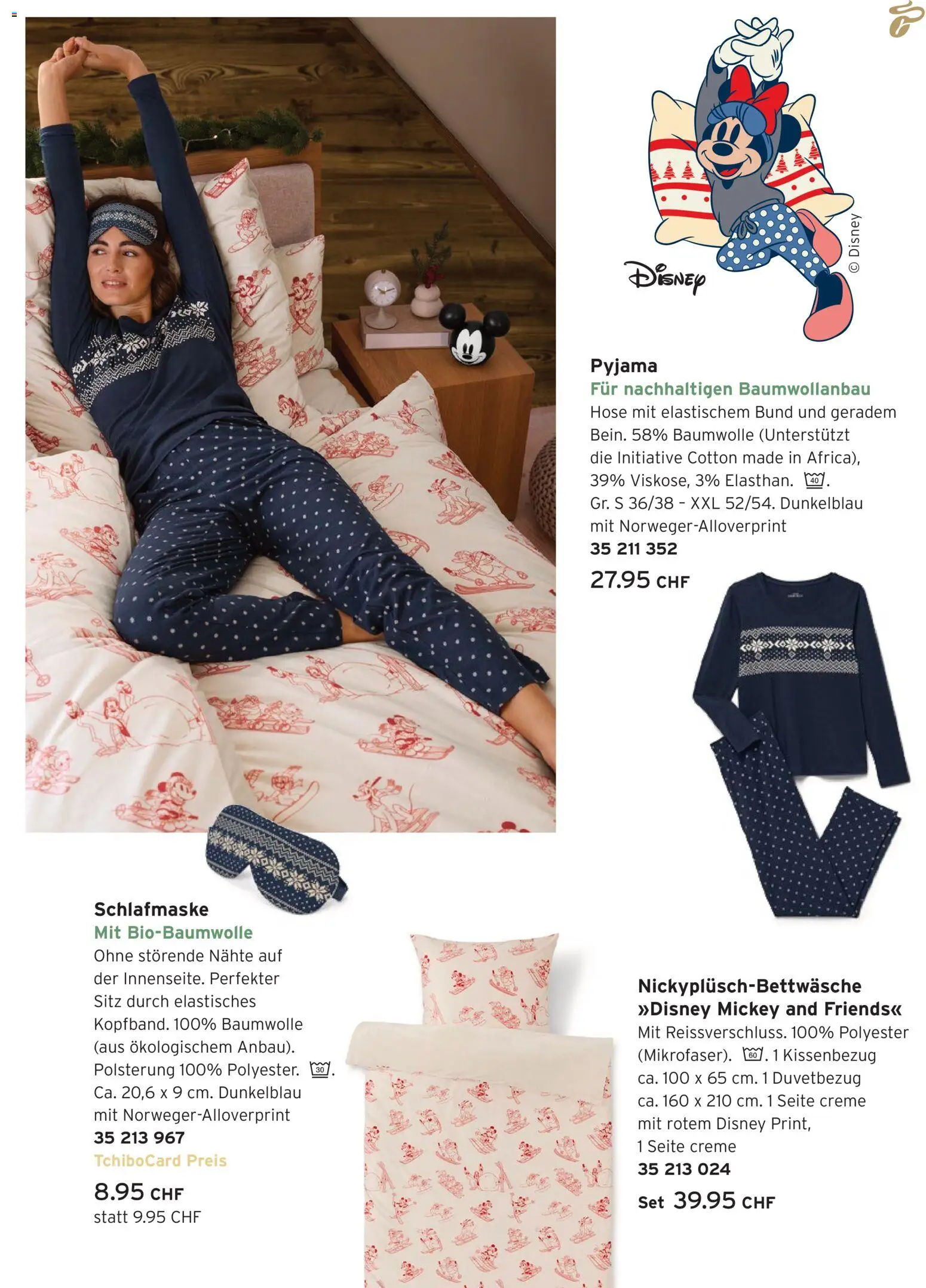 Tchibo Aktionen Disney – gültig ab 16.12.2025 | Seite: 21 | Produkte: Hose, Pyjama, Creme
