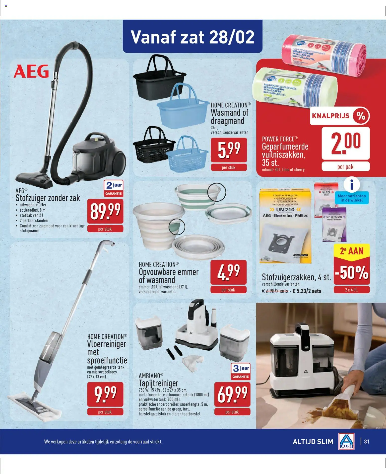 {H1} | Pagina: 31 | Producten: Zak, Stofzuiger