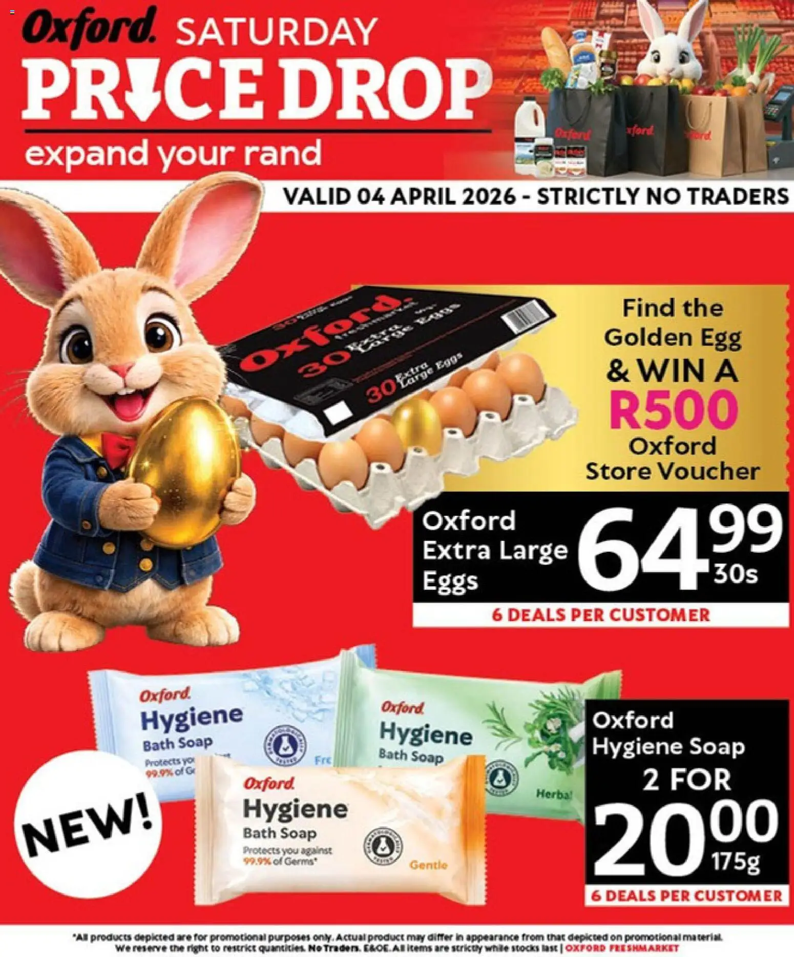 New Oxford Freshmarket catalogue – valid from 04.04.2026 | Page: 1 | Products: Bath, Eggs, Soap
