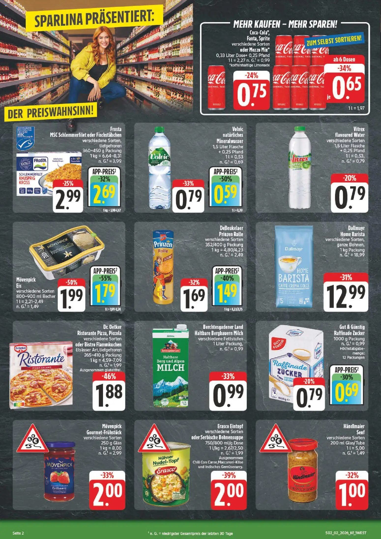 nah & gut Prospekt 	 – gültig ab 05.01.2026 | Seite: 2 | Produkte: Limonade, Dallmayr, Fischstabchen, Volvic