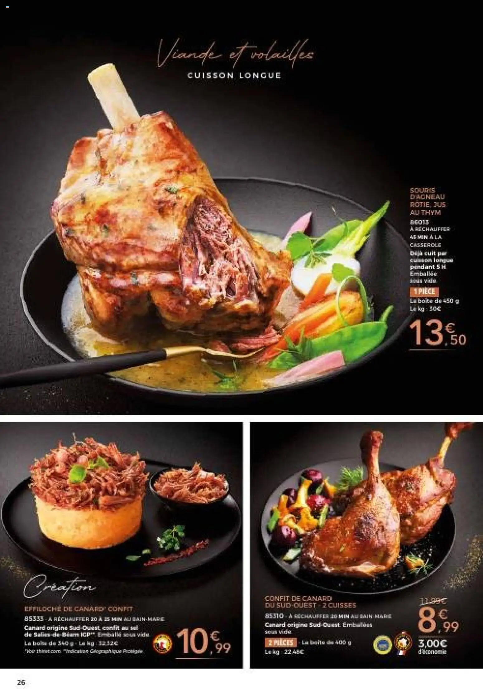 {H1} | Page: 26 | Produits: Souris, Casserole, Confit de canard, Viande