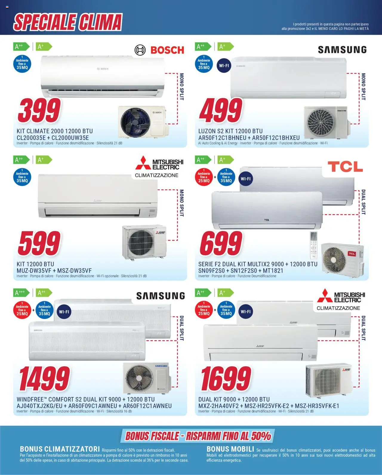Volantino Trony del 03.07.2025 | Pagina: 28 | Prodotti: Climatizzatore, Samsung