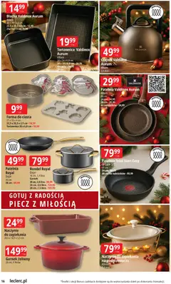 Pogląd oferty "E.Leclerc Gazetka - Kłodzko" - ważna od 12.11.2025 | Strona: 16 | Produkty: Czajnik, Garnek żeliwny, Garnek, Patelnia
