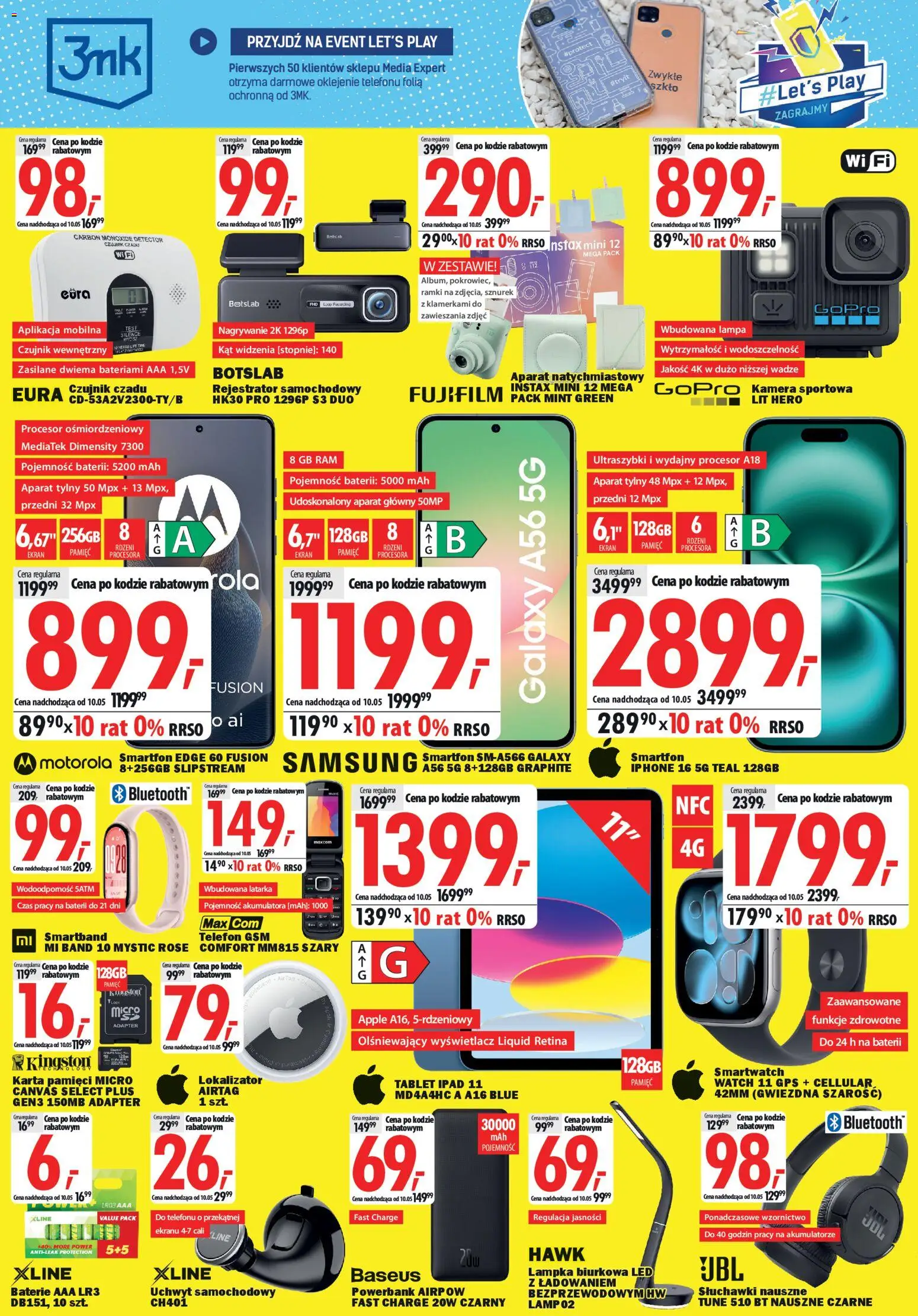 Mediaexpert promocje - Wielkie otwarcie Gdynia od 30.04.2026 | Strona: 4 | Produkty: Karta, Tablet, Karta pamięci, Lampka biurkowa