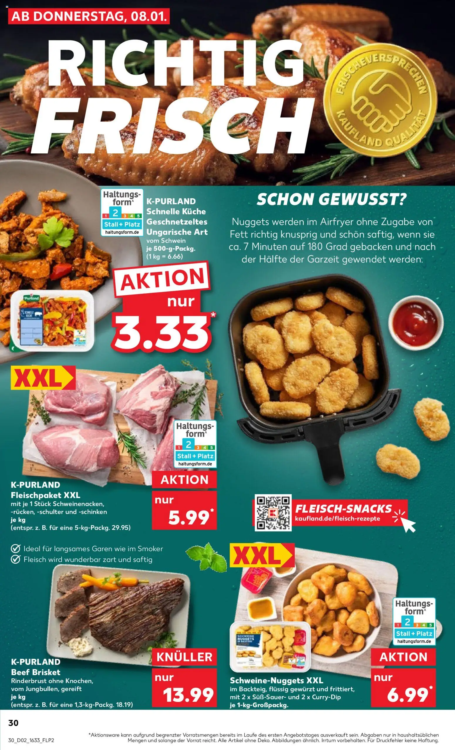 Kaufland prospekt Speyer	 – gültig ab 08.01.2026 | Seite: 30 | Produkte: Küche, Schinken, Fleisch
