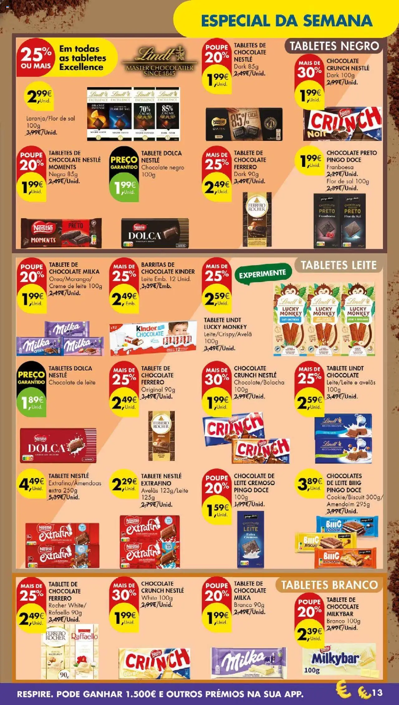 Pingo Doce folheto │ válido de 14.10.2025 | Página: 15 | Produtos: Amêndoas, Chocolates, Leite, Chocolate