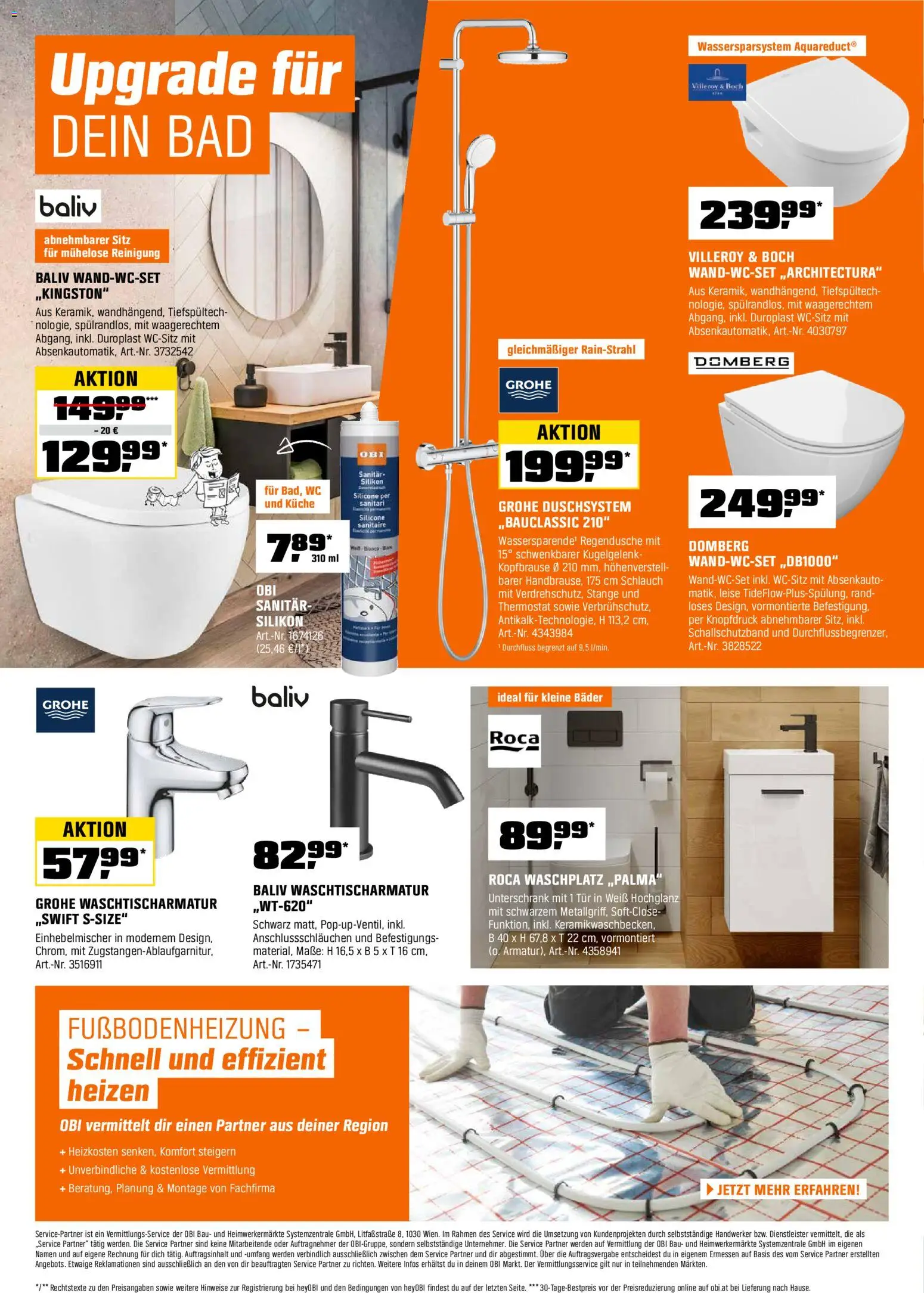 OBI Flugblatt gültig ab 27.12.2025 | Seite: 4 | Produkte: Bad