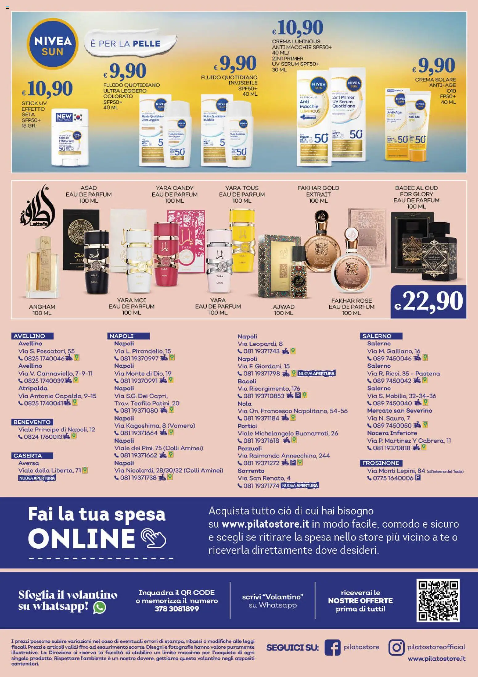 Volantino Pilato del 14.04.2026 | Pagina: 8 | Prodotti: Crema, Crema solare, Tè