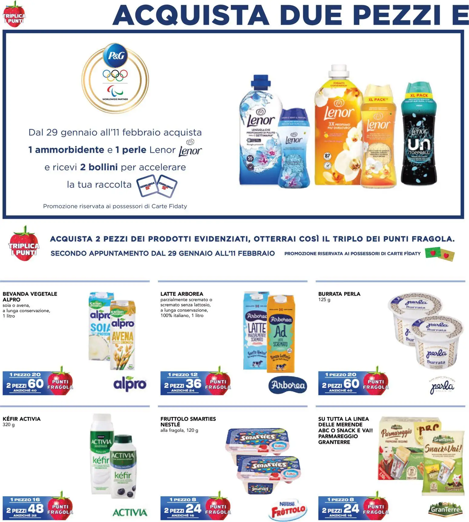 Volantino Esselunga S del 29.01.2026 | Pagina: 20 | Prodotti: Ammorbidente, Latte, Burrata