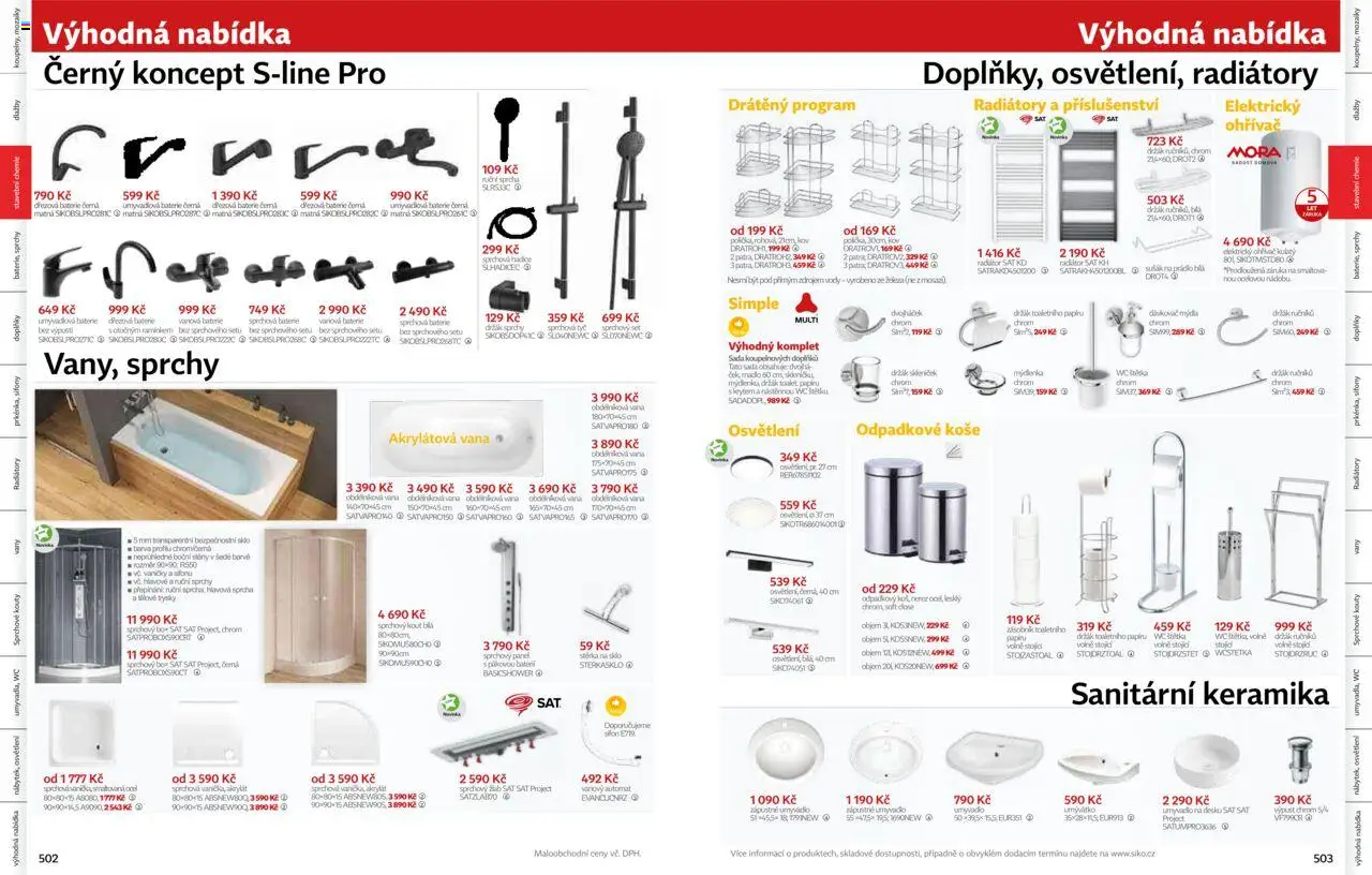 Siko koupelny katalog Koupelny 2025/2026 od 14.10.2025 | Strana: 255 | Produkty: Sprchová hadice, Dávkovač, Umyvadlo, Sprchový kout