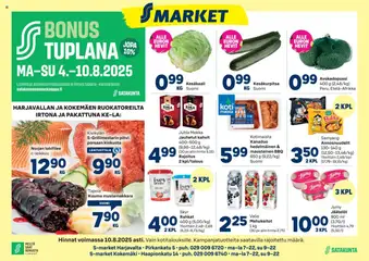 Katso S-market Harjavalta voimassa alkaen 04.08.2025
