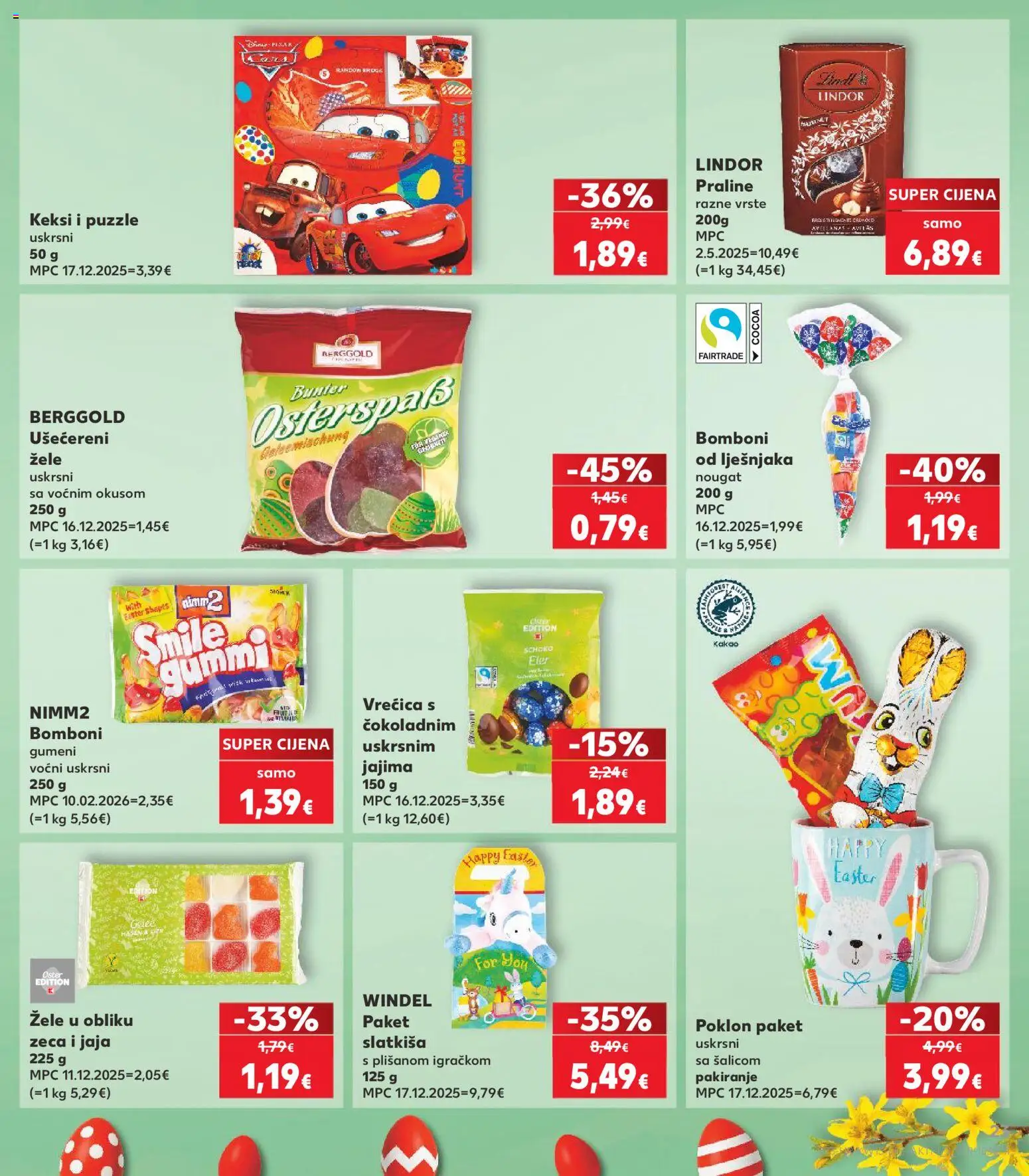 Kaufland katalog | vrijedi od 25.03.2026 | Stranica: 23 | Proizvodi: Praline, Keksi, Bomboni, Kakao