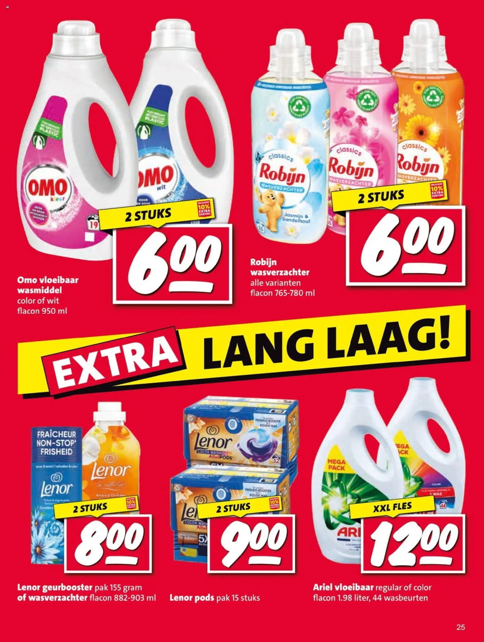 {H1} | Pagina: 25 | Producten: Wasmiddel, Wasverzachter, Fles, Was