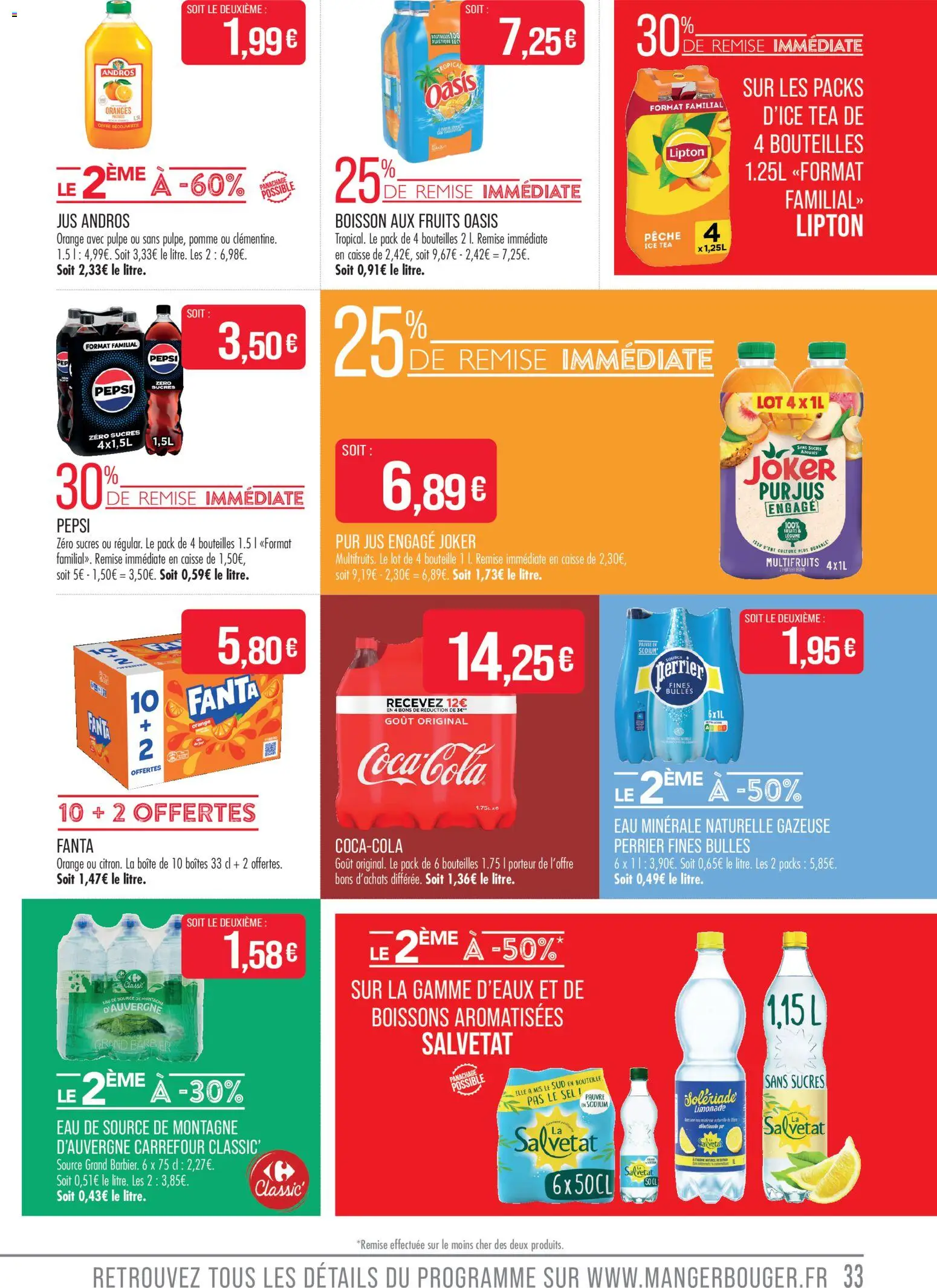 {H1} | Page: 33 | Produits: Sel, Eau minérale naturelle, Eau de source, Oranges