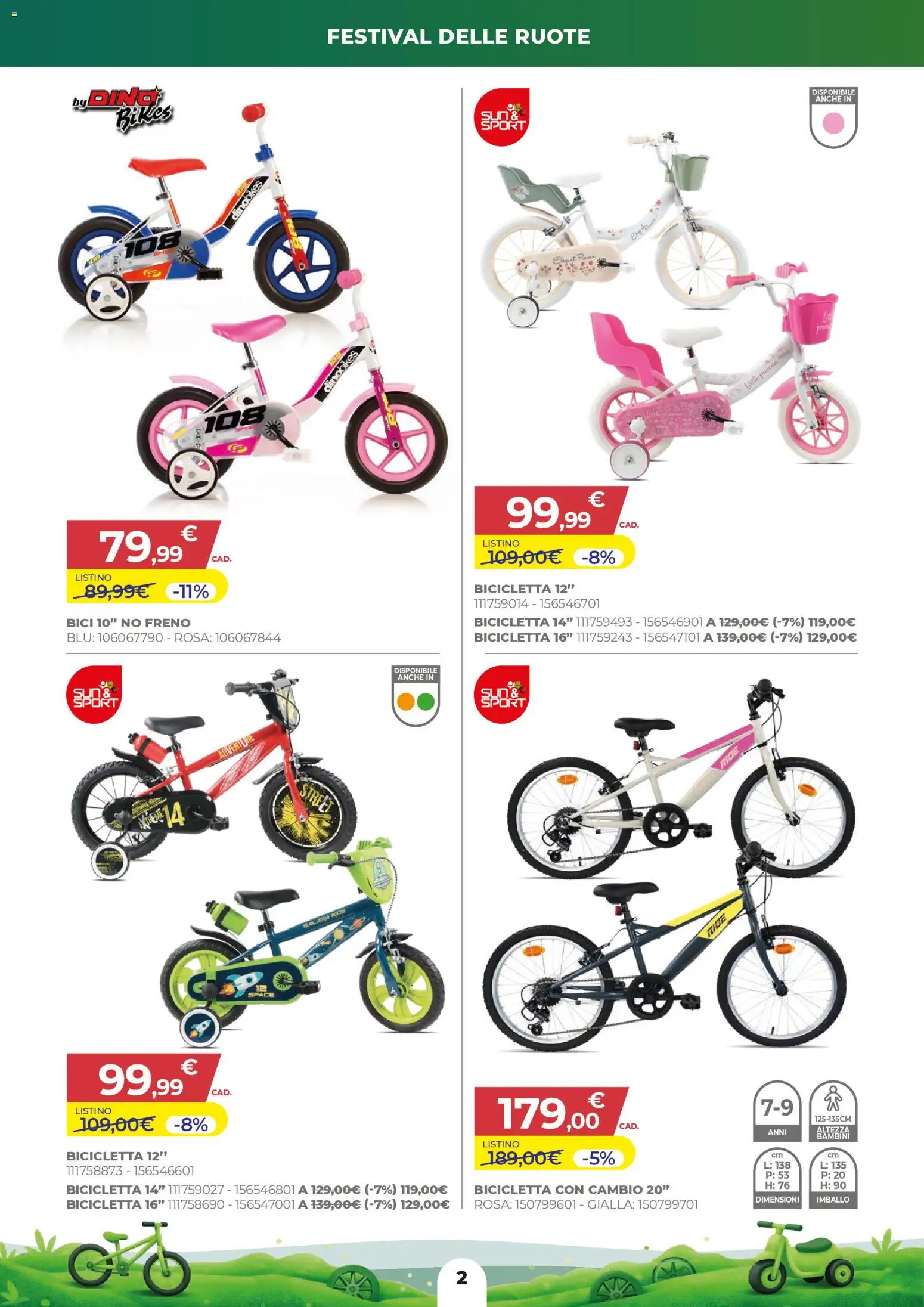 Volantino Toys Center del 05.03.2026 | Pagina: 2 | Prodotti: Bicicletta