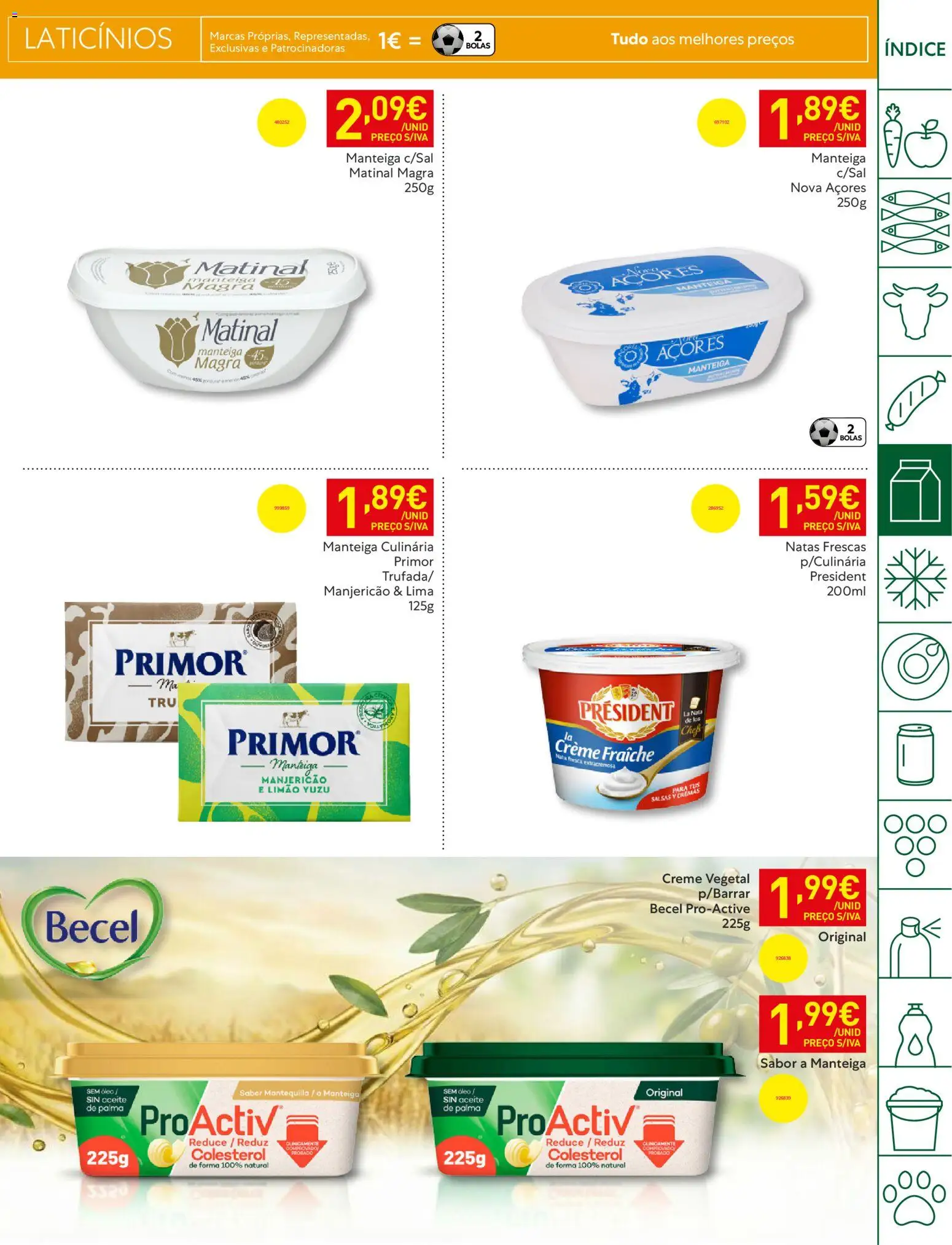 Recheio - Bons Negócios Madeira │ válido de 21.04.2026 | Página: 15 | Produtos: Manteiga, Nata, Creme, Natas