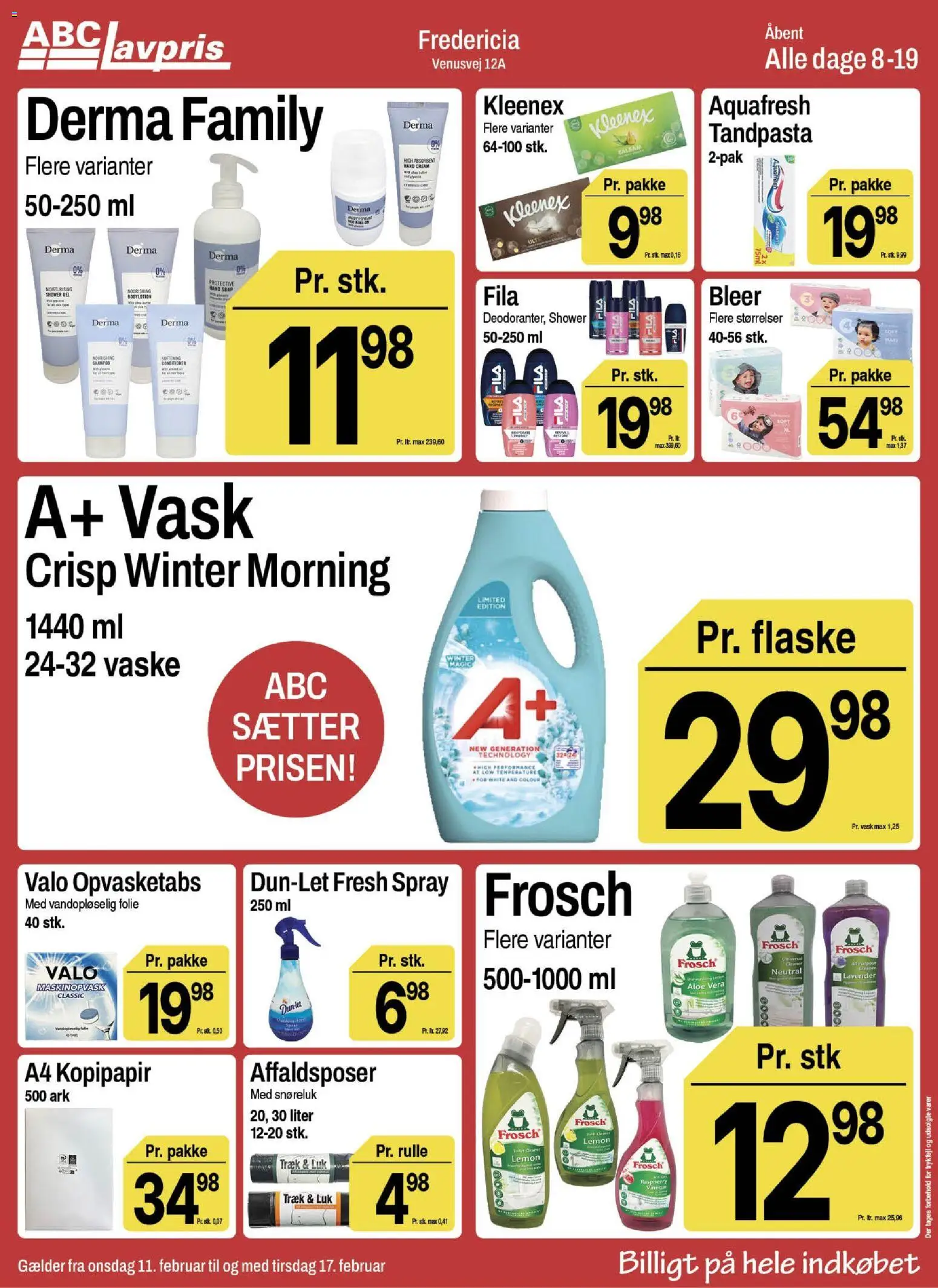 Abc Lavpris tilbudsavis – gyldig fra 11.02.2026 | Side: 10 | Produkter: Shampoo, Tandpasta