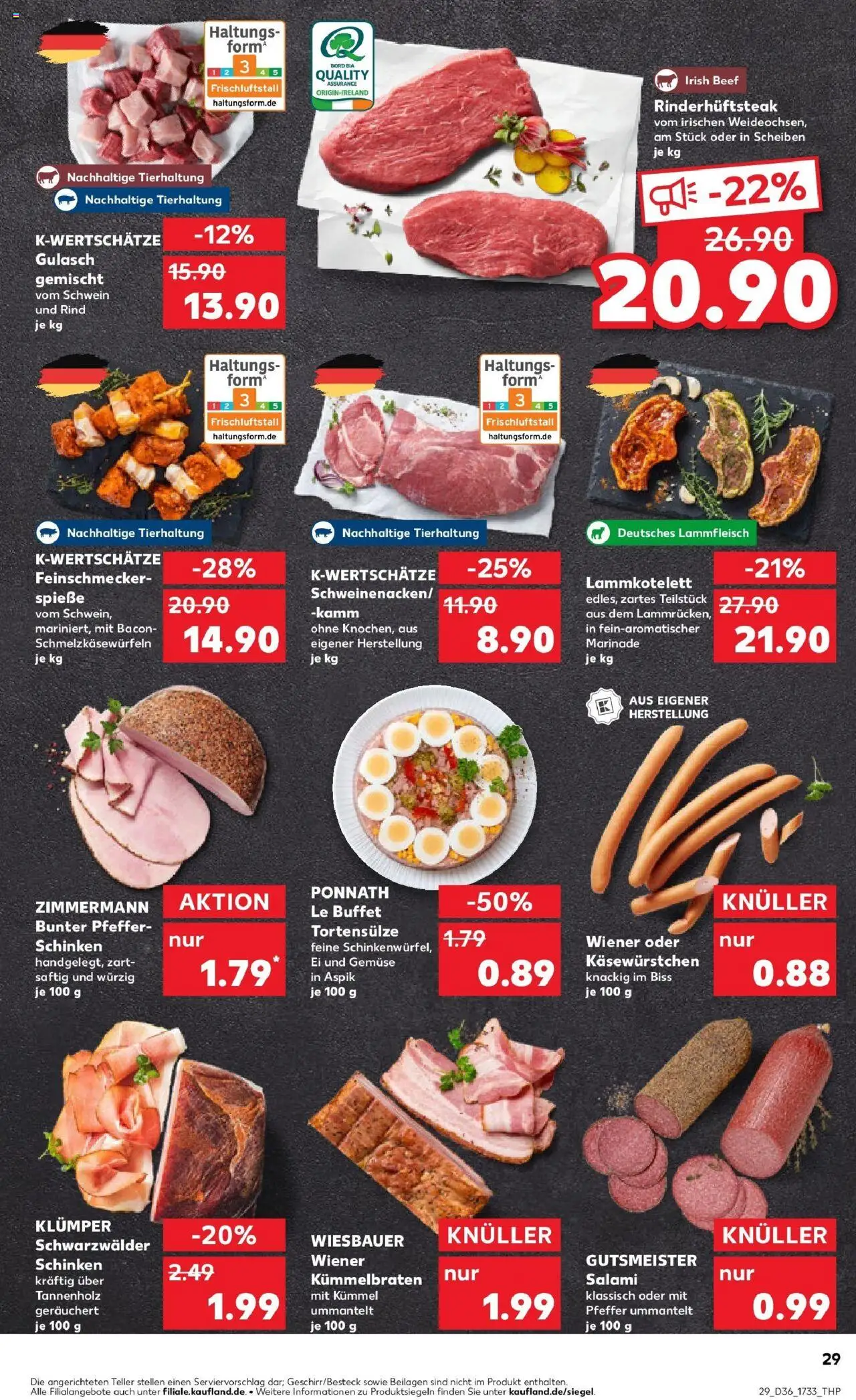 Kaufland prospekt Mainz	 – gültig ab 07.09.2025 | Seite: 29 | Produkte: Gemüse, Gulasch, Pfeffer, Schinken