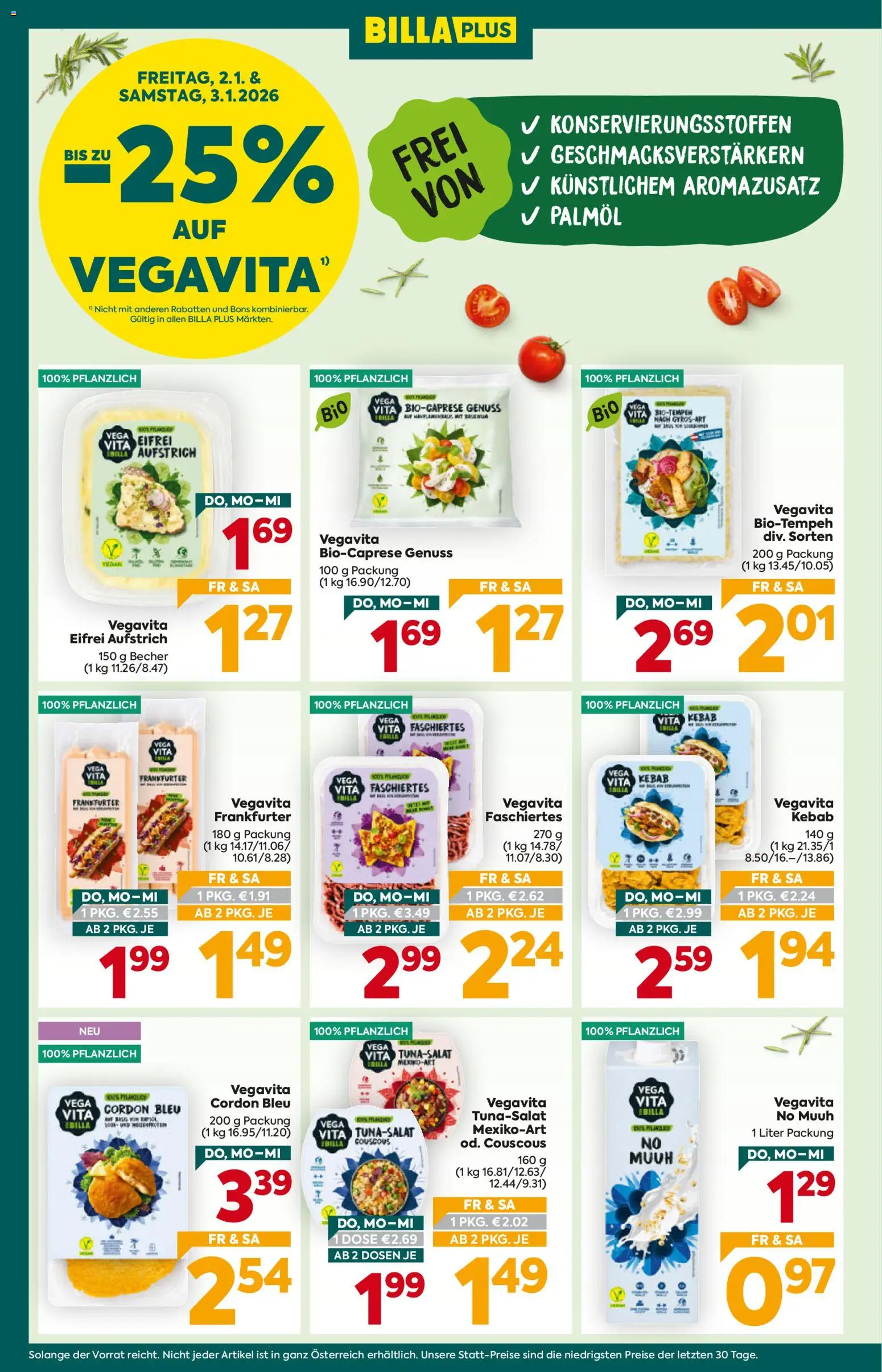 Billa Plus Flugblatt - Kärnten gültig ab 02.01.2026 | Seite: 3