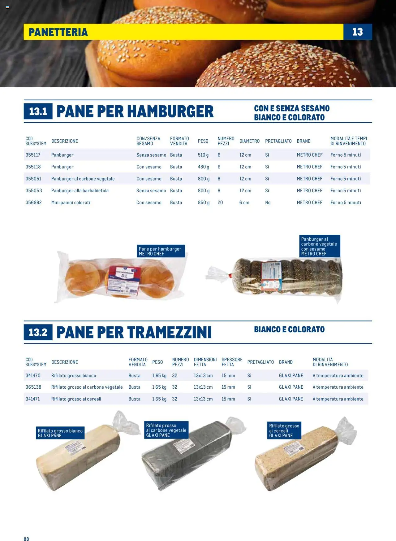 Volantino Metro del 30.06.2025 | Pagina: 88 | Prodotti: Pane, Forno, Metro, Hamburger