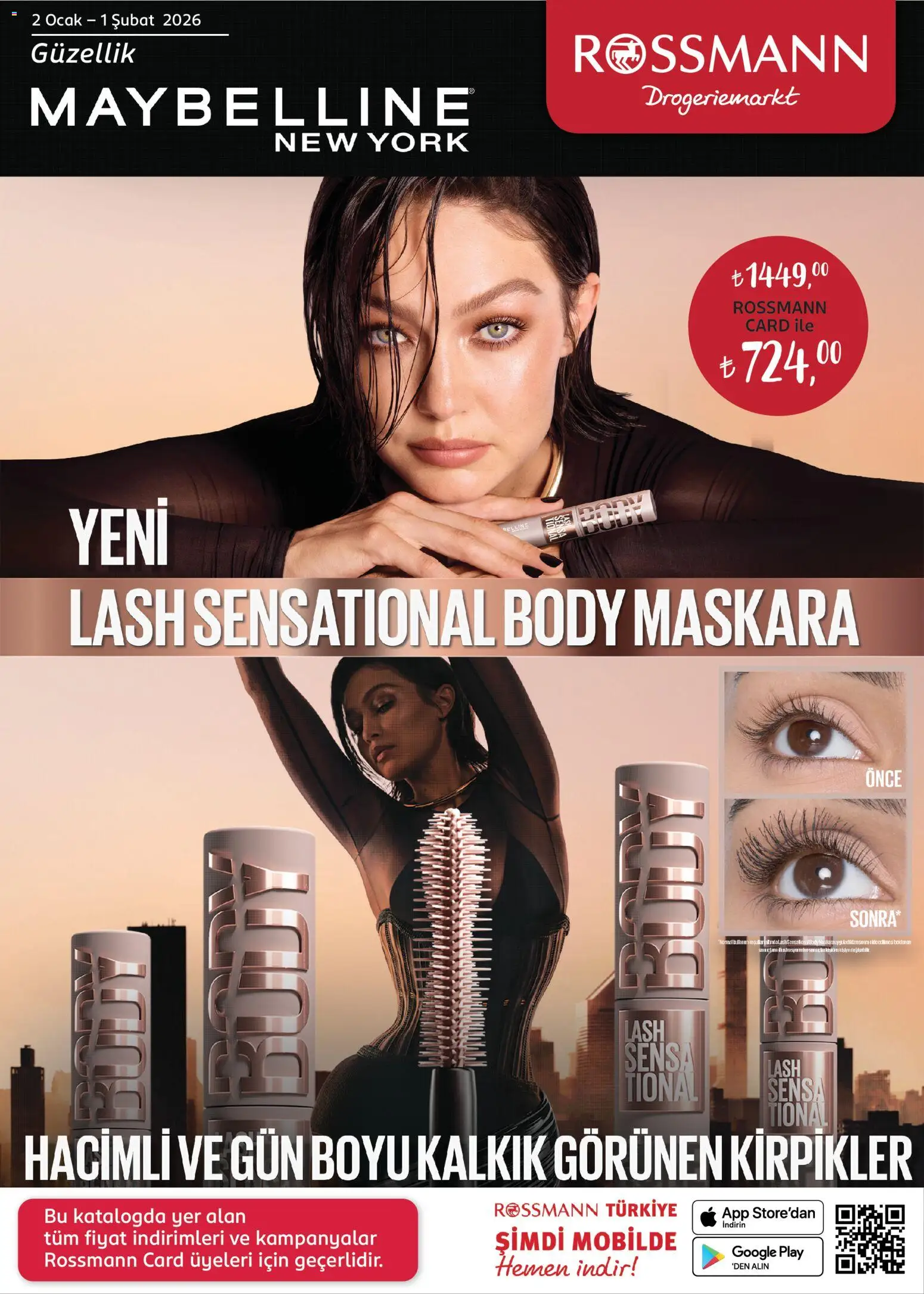 Rossmann İndirim - 02.01.2026 tarihinden itibaren geçerlidir | Sayfa: 1 | Ürünler: Ocak